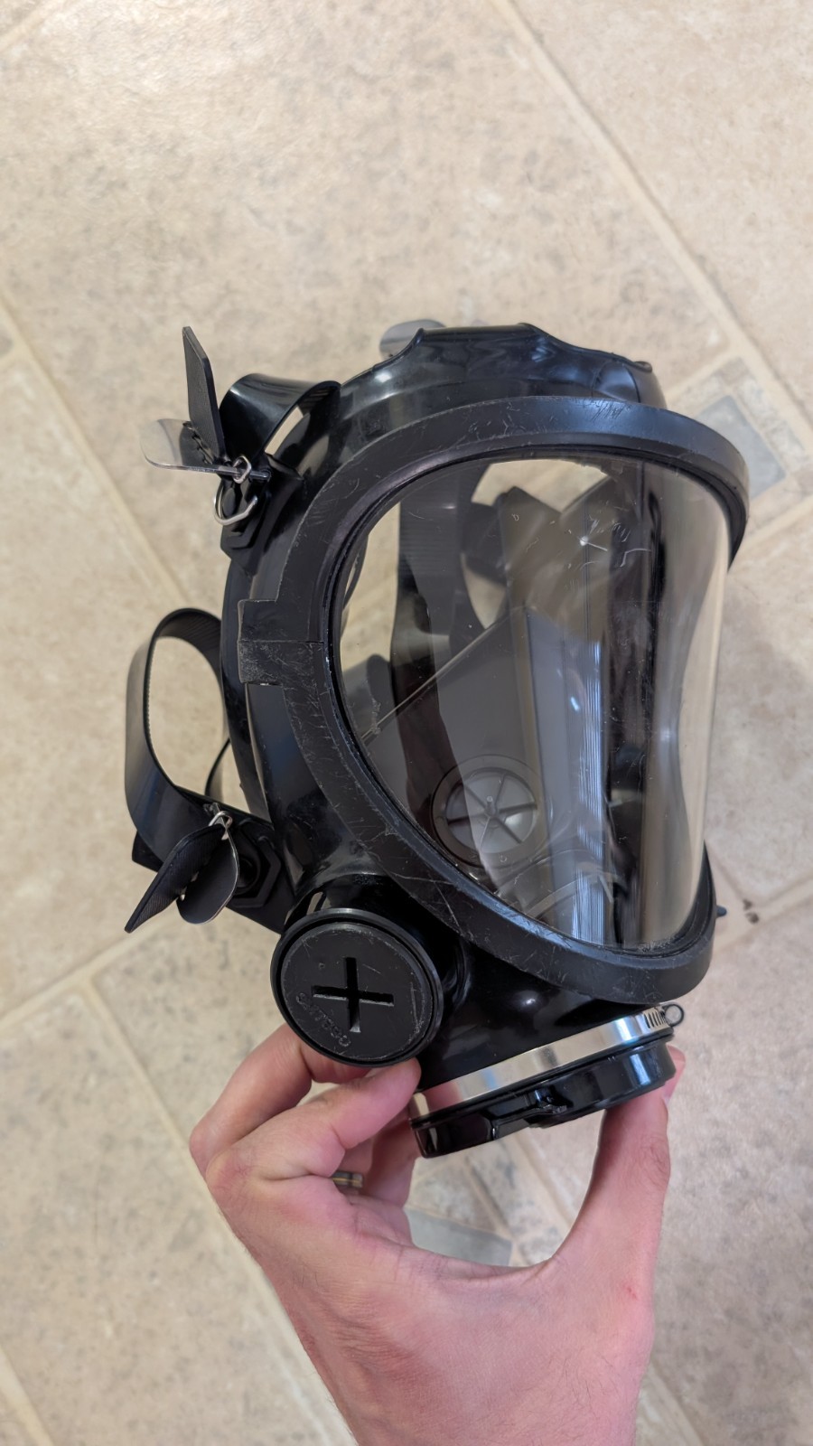 3M 7800S-Large Full Face Respirator Mask Size Large No Filters