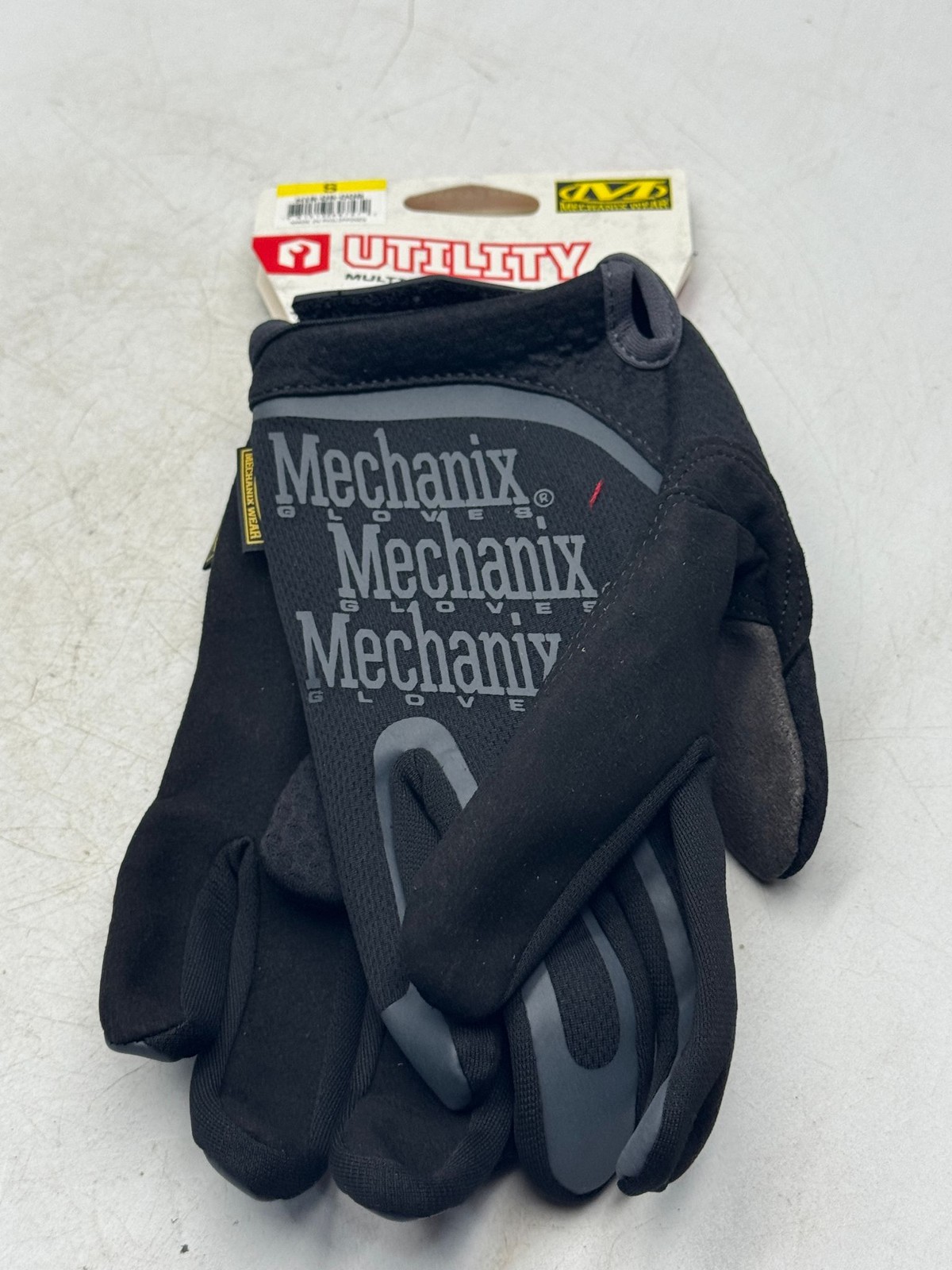 Mechanix Wear Utility Gloves Mens S Black Gray Multipurpose Work Safety Grip