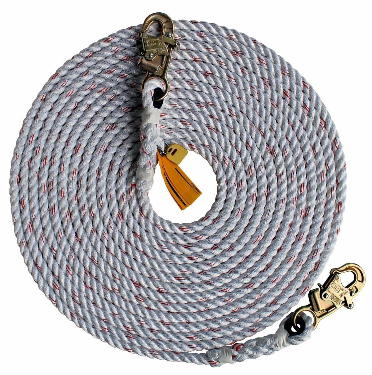 NEW! 3M 1202878 DBI-SALA 5/8″ Rope Lifeline w/ Snap Hook Both Ends 150ft (HR)