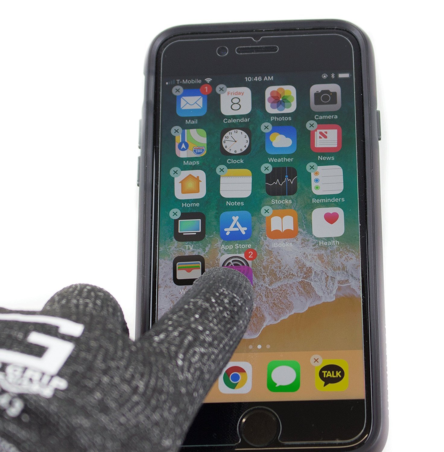 3 Pairs Cut Resistant Shell PU Coating Work Gloves,For Smart Phone -BGCRPU-BK