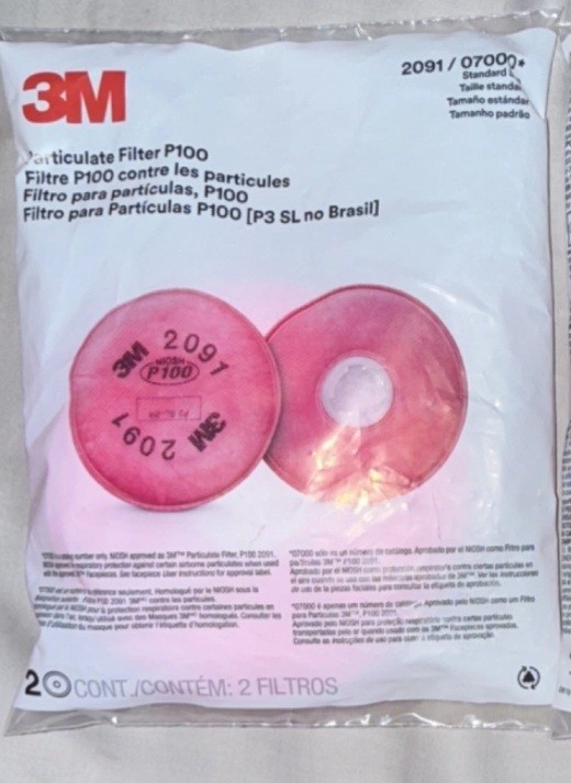 10 Pair. 3M P100 Particulate Filter – 2091 –