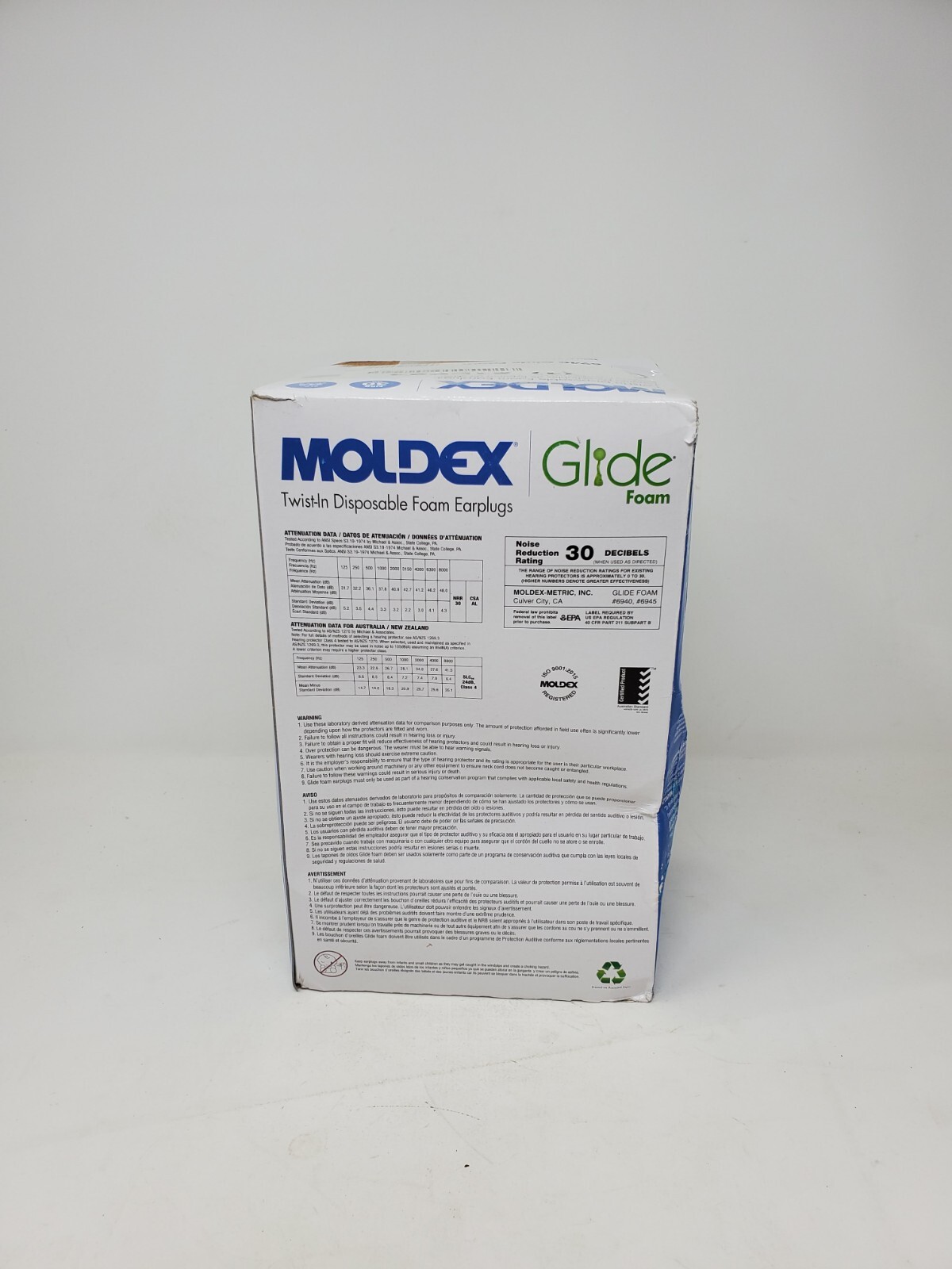 MOLDEX Earplug 26dB Polyvinylchloride Round Roll Down Uncorded QTY 96 6940
