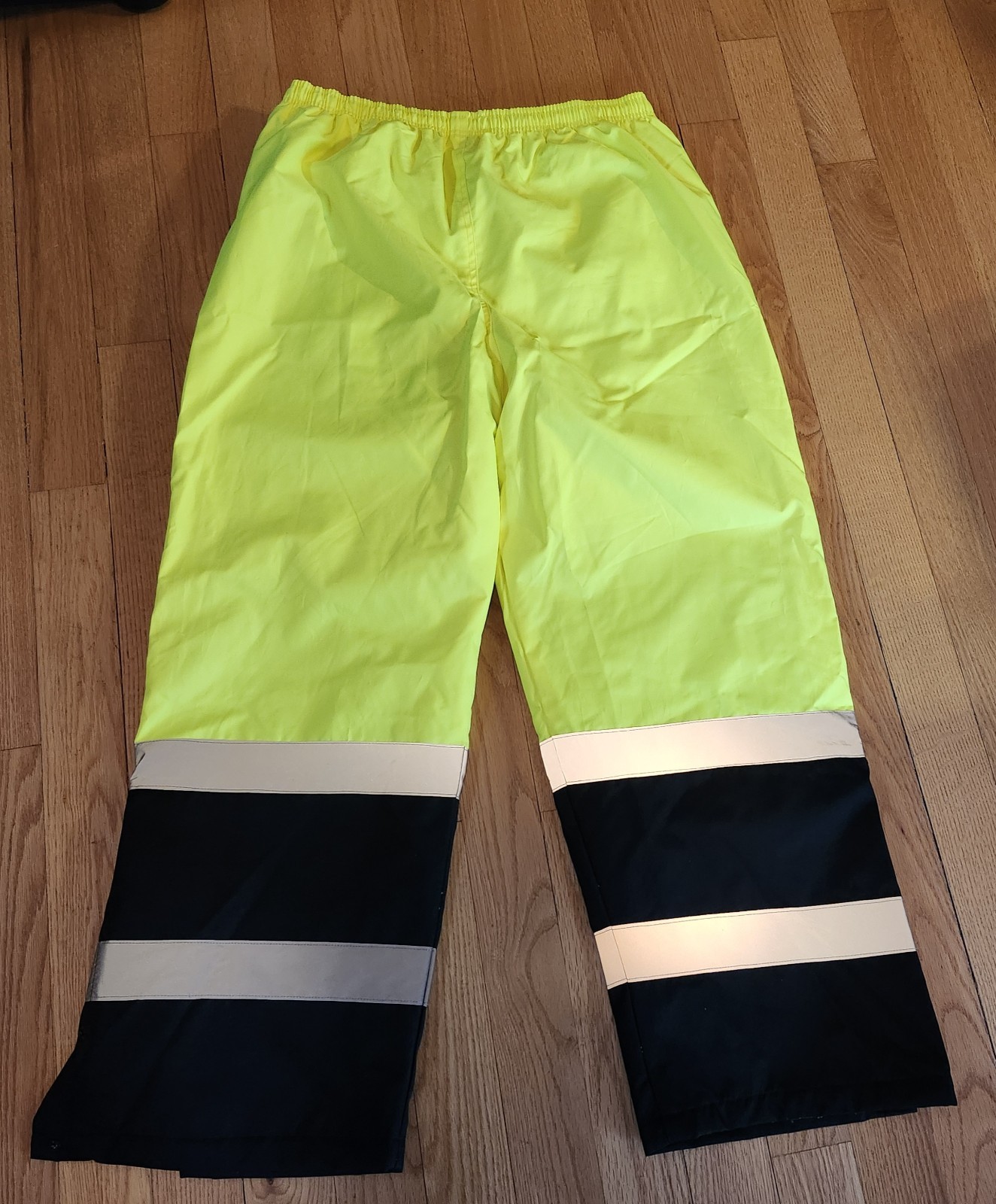 Utility Pro Wear ANSI Class E Hi-Vis Safety Pants Neon Yellow Black Reflective