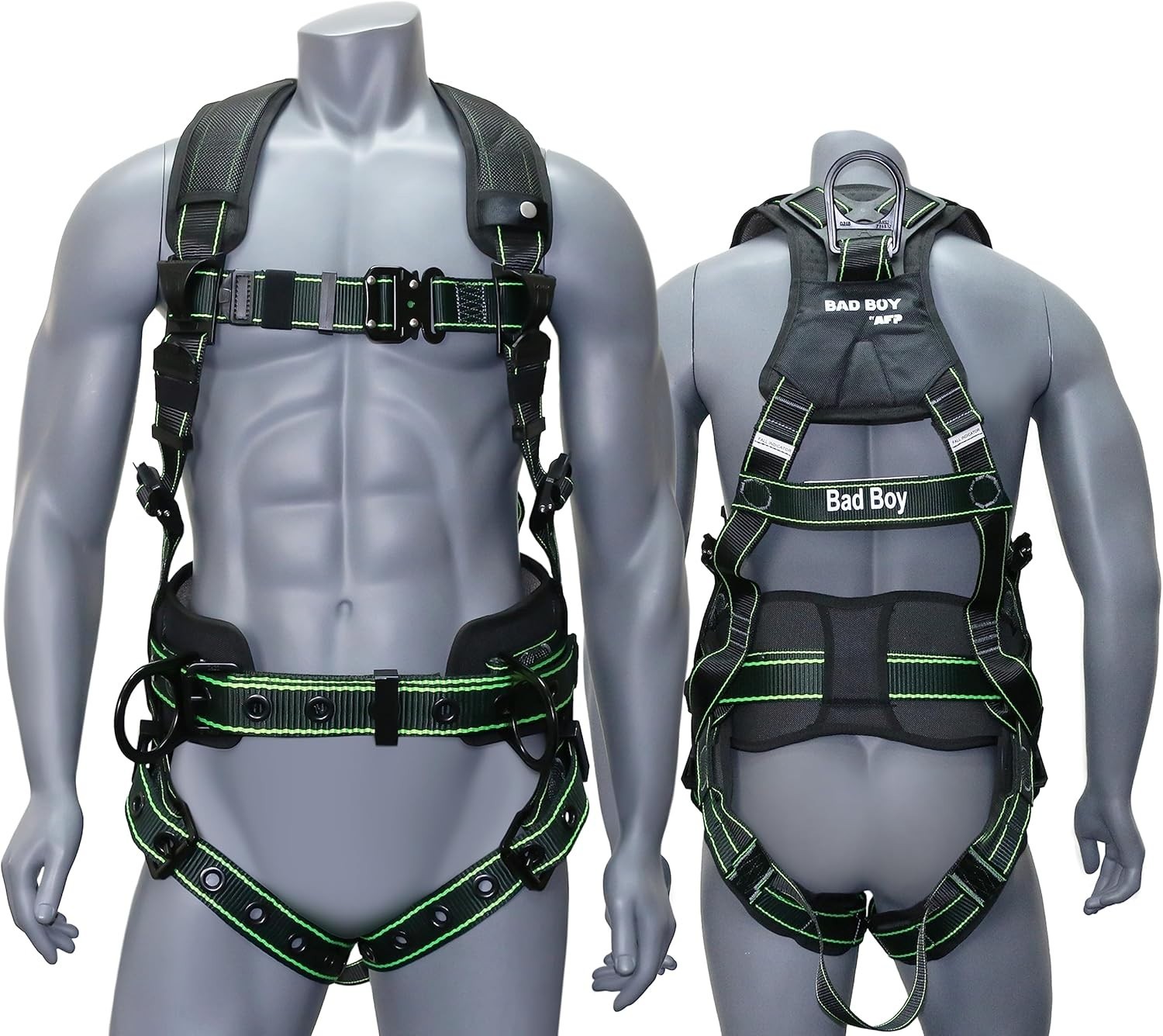 Full-Body Safety Harness with 8″ Thick Support Belt – ANSI/OSHA Compliant