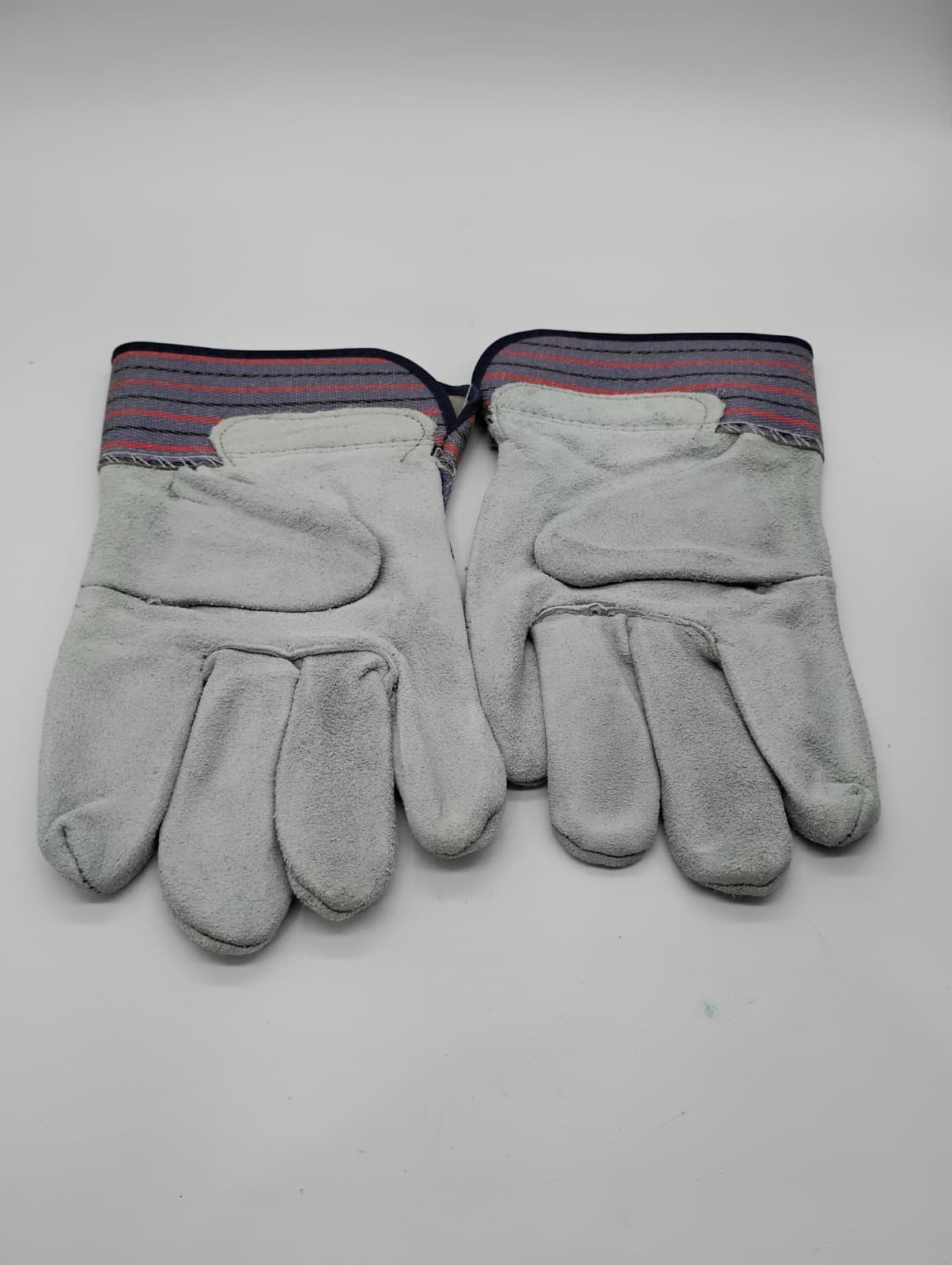 G&F 5215L-5 Premium Suede Leather Double Palm Work Glove Large 5 Pack