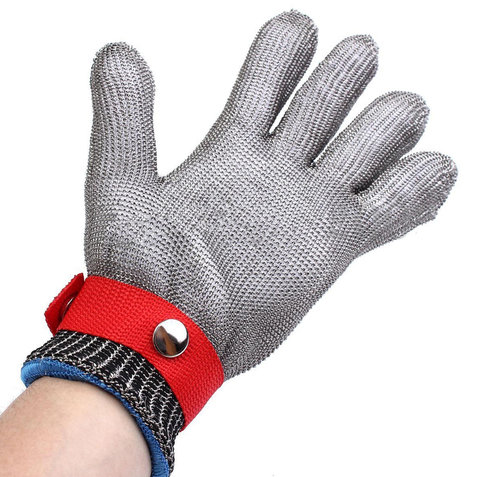 US Safety Cut Proof Stab Resistant Stainless Steel Wire Metal Mesh Butcher Glove