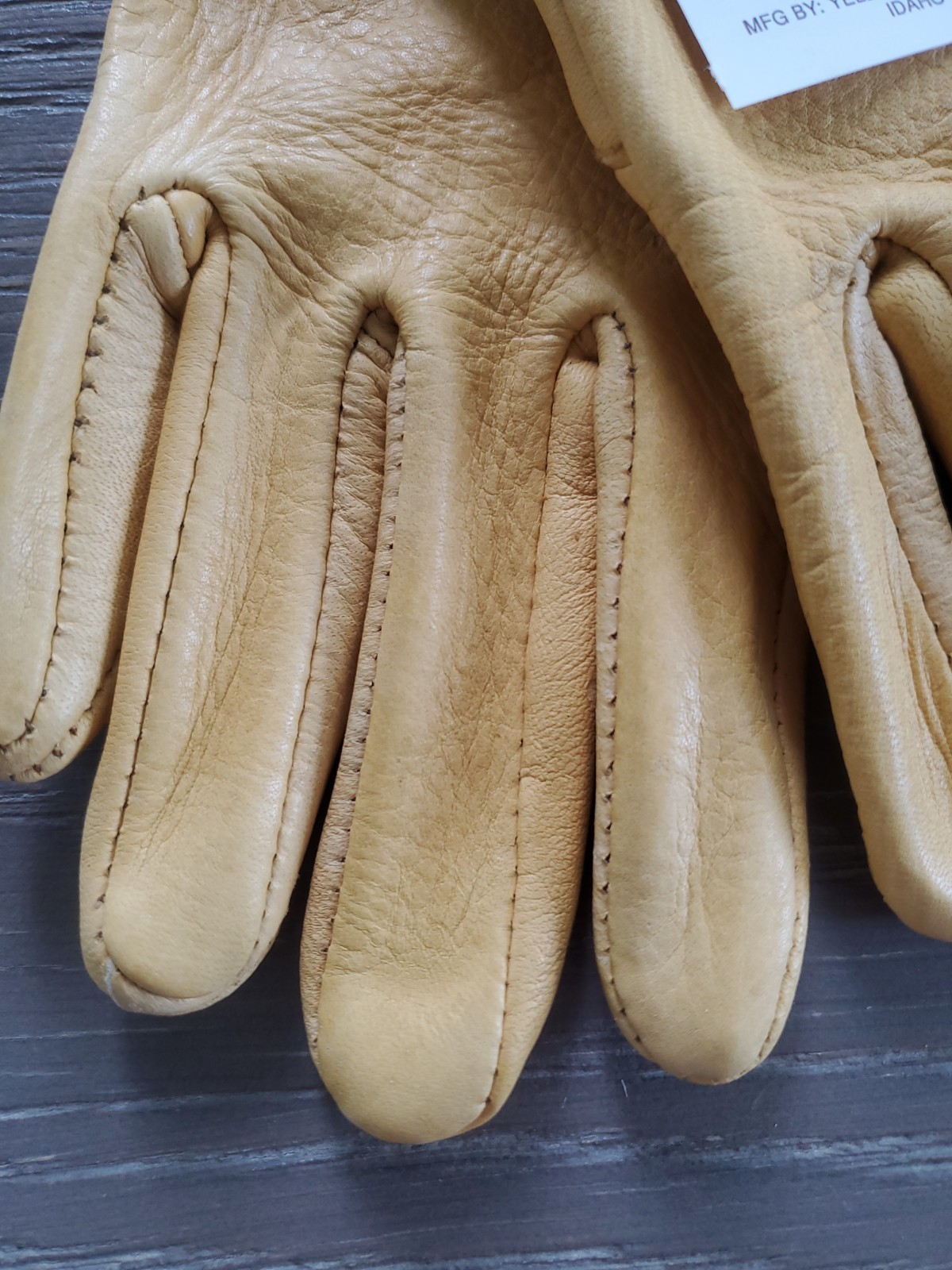 Yellowstone Buckskin Work Gloves | Style 4oo-D |Size 8.5 Irregular | Made USA