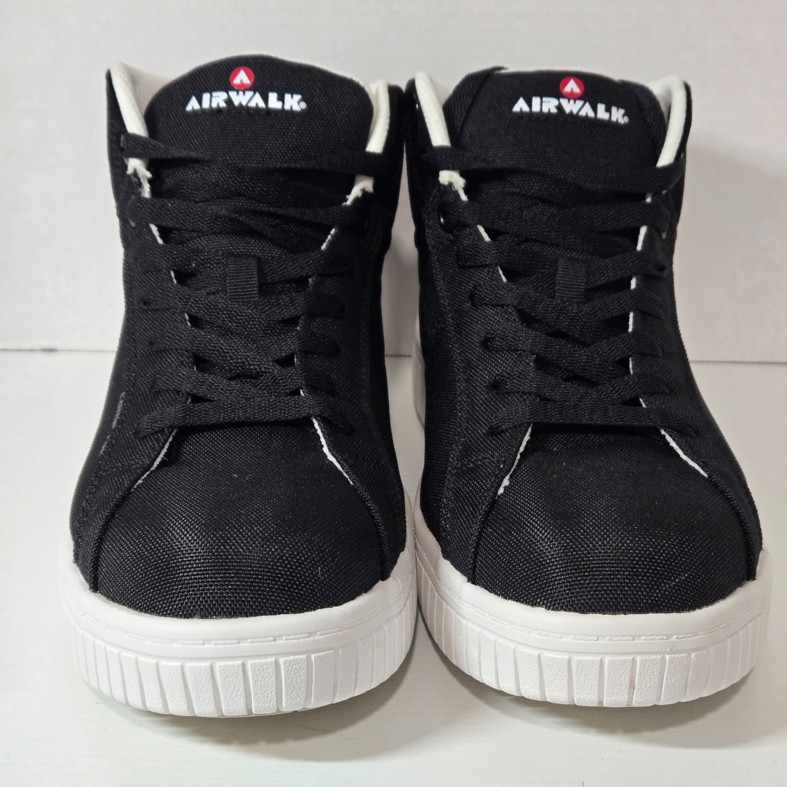 Airwalk Men’s Deuce Mid Top Composite Toe Safety Work Boots Shoes Black White 10