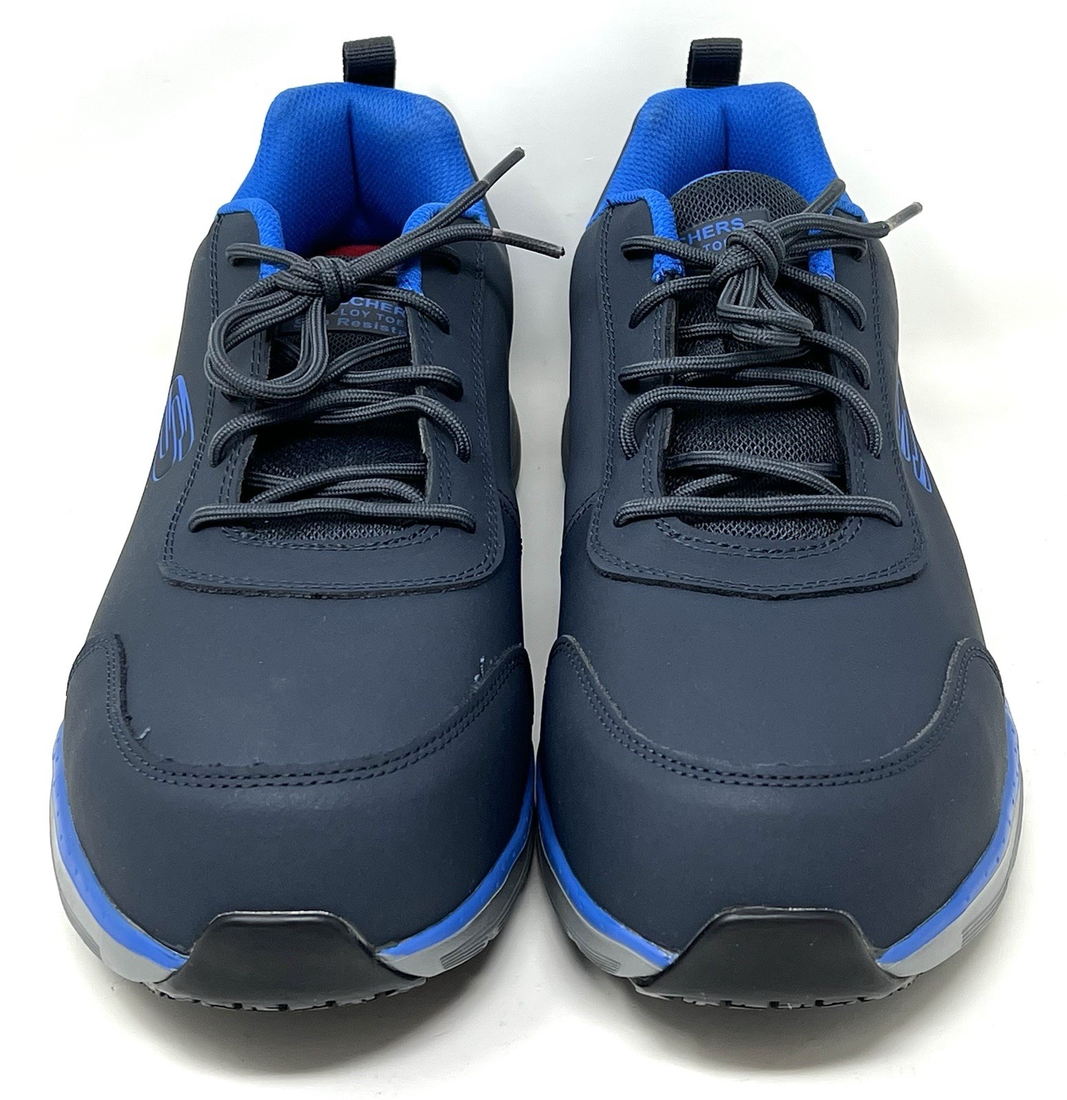 Skechers Work Footwear Blue Arch Fit MaxTRAX Alloy Toe Athletic – Mens Size 12