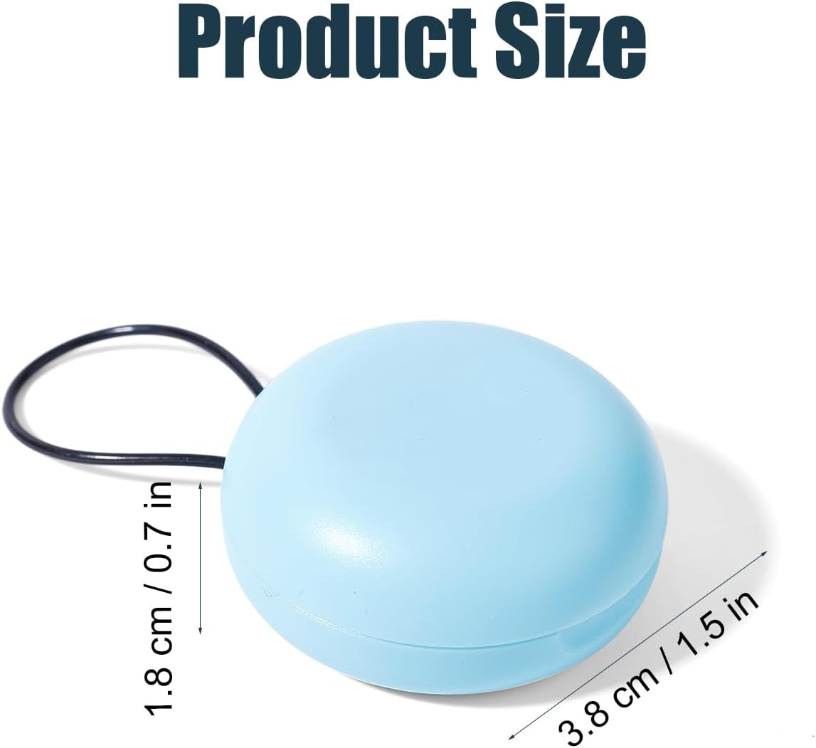 2Pcs Earplug Cases, round Portable Ear Plug Holder with Keychains, Earphones