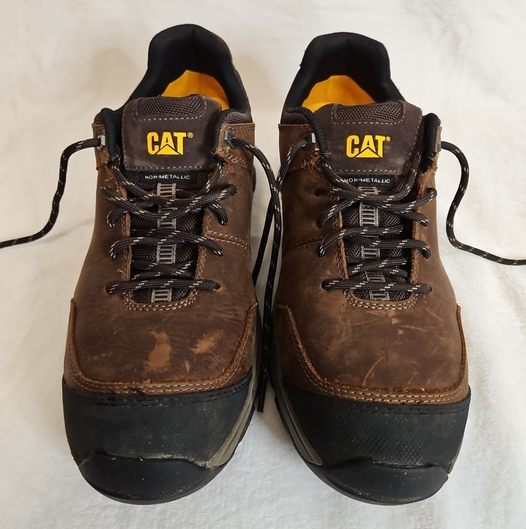 Cat Footwear Men’s Streamline 2.0 Leather Shoe Clay Size 11 Medium, Very Good
