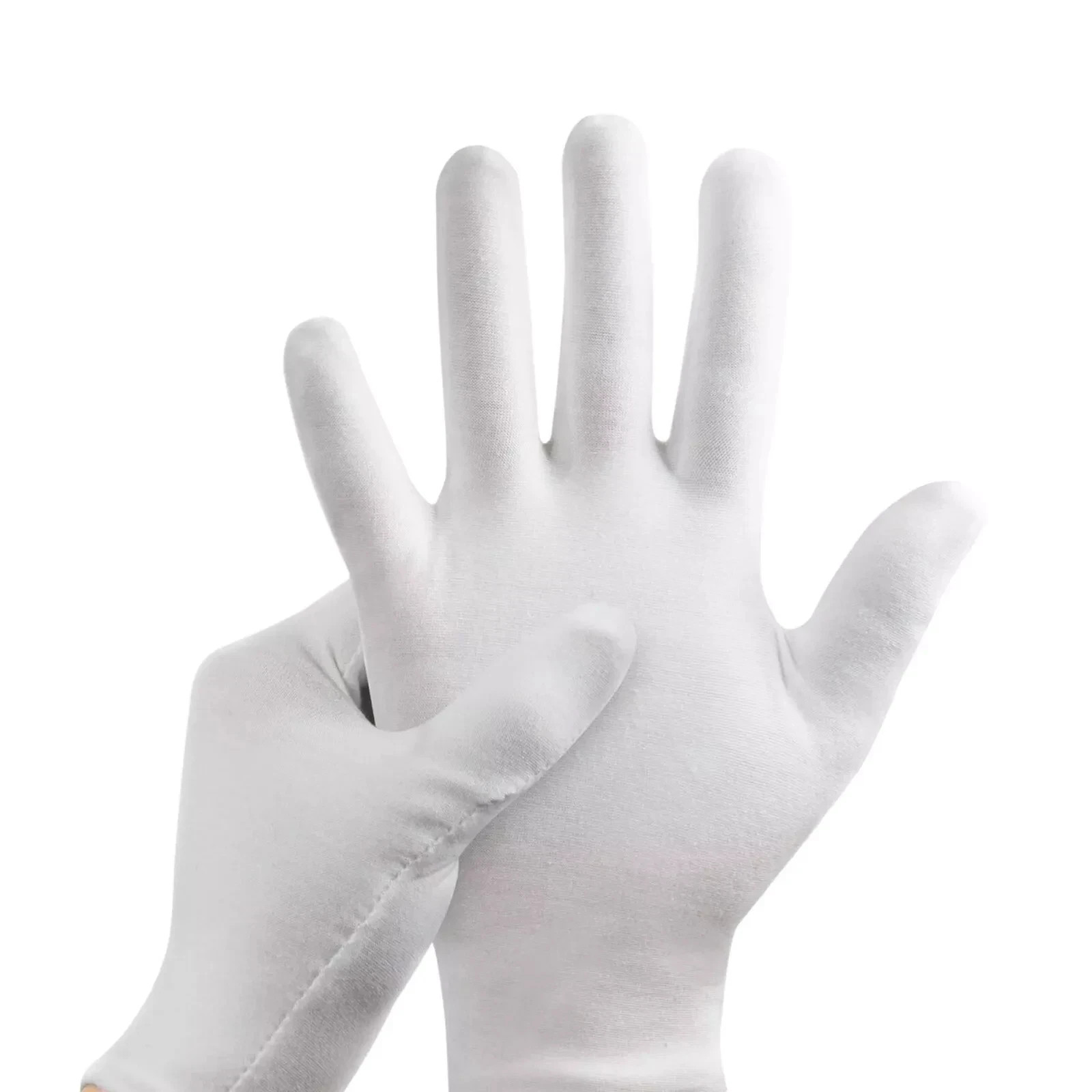 100% COTTON WHITE GLOVES Sizes – S M L & XL Moisturising Eczema Butler Beauty