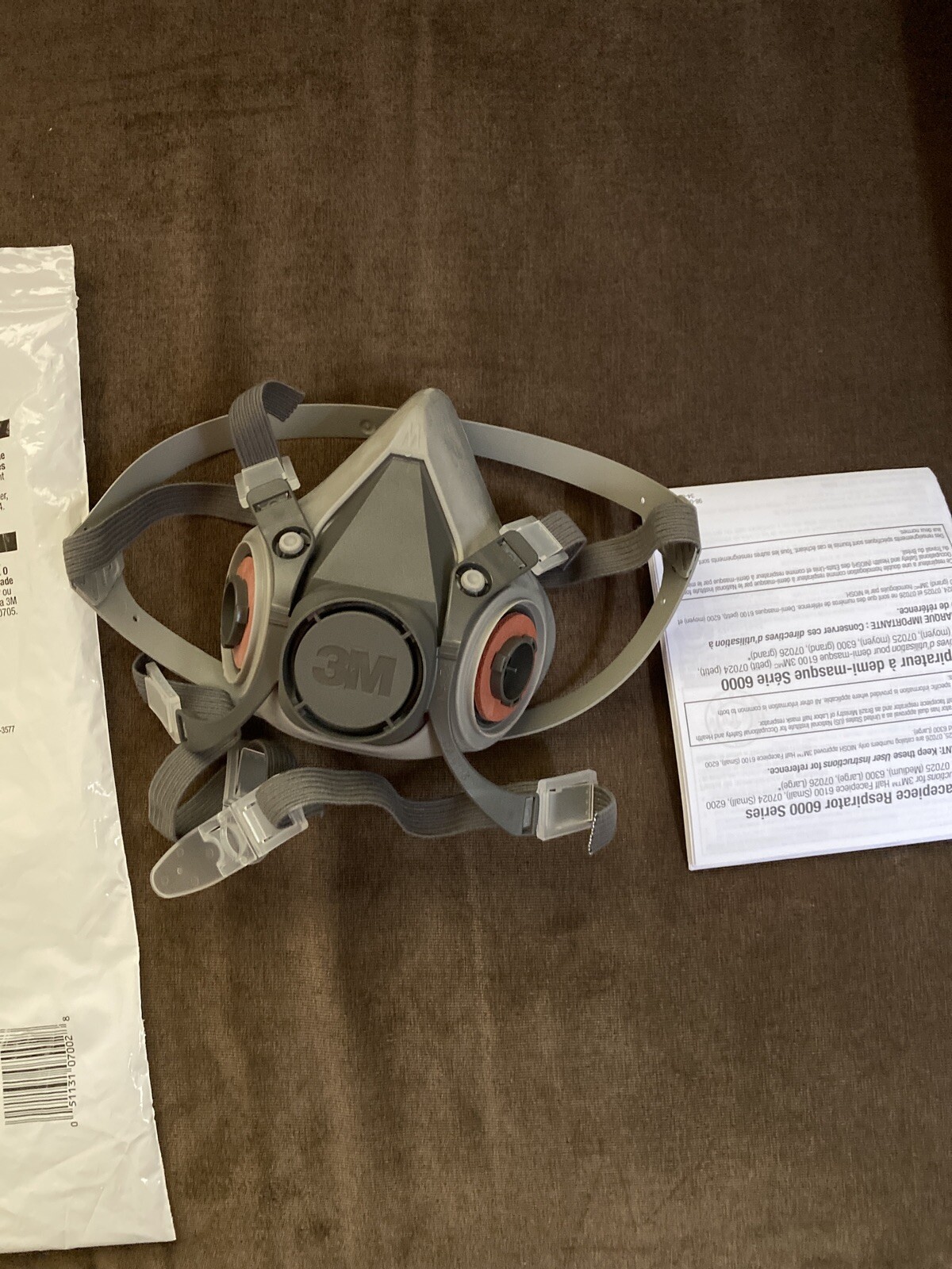3M™ Half Facepiece Respirator Assembly 6291/07002 Medium No Filters.