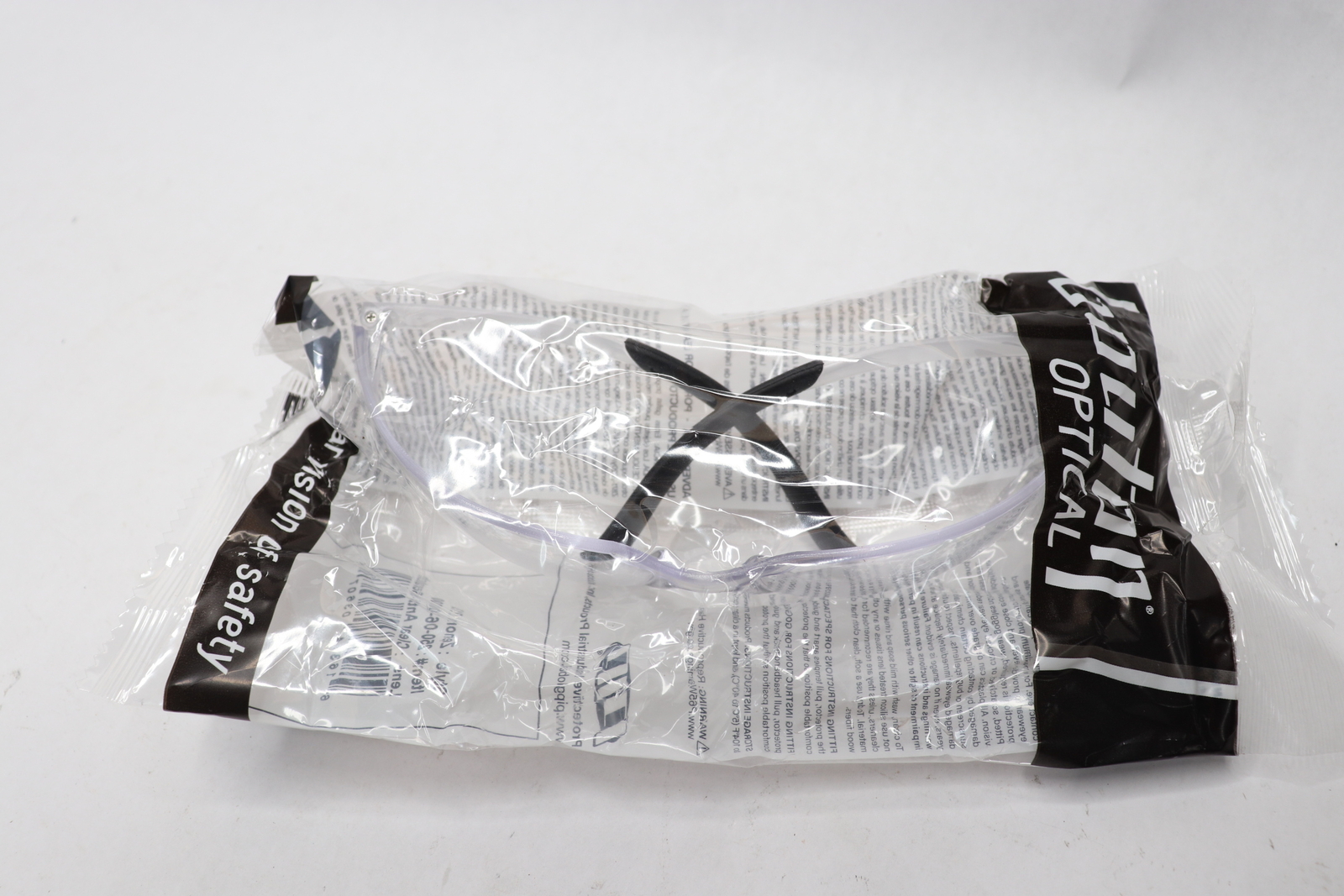 (12-Pk) Bouton Optical Rimless Safety Glasses Clear 250-06-0000