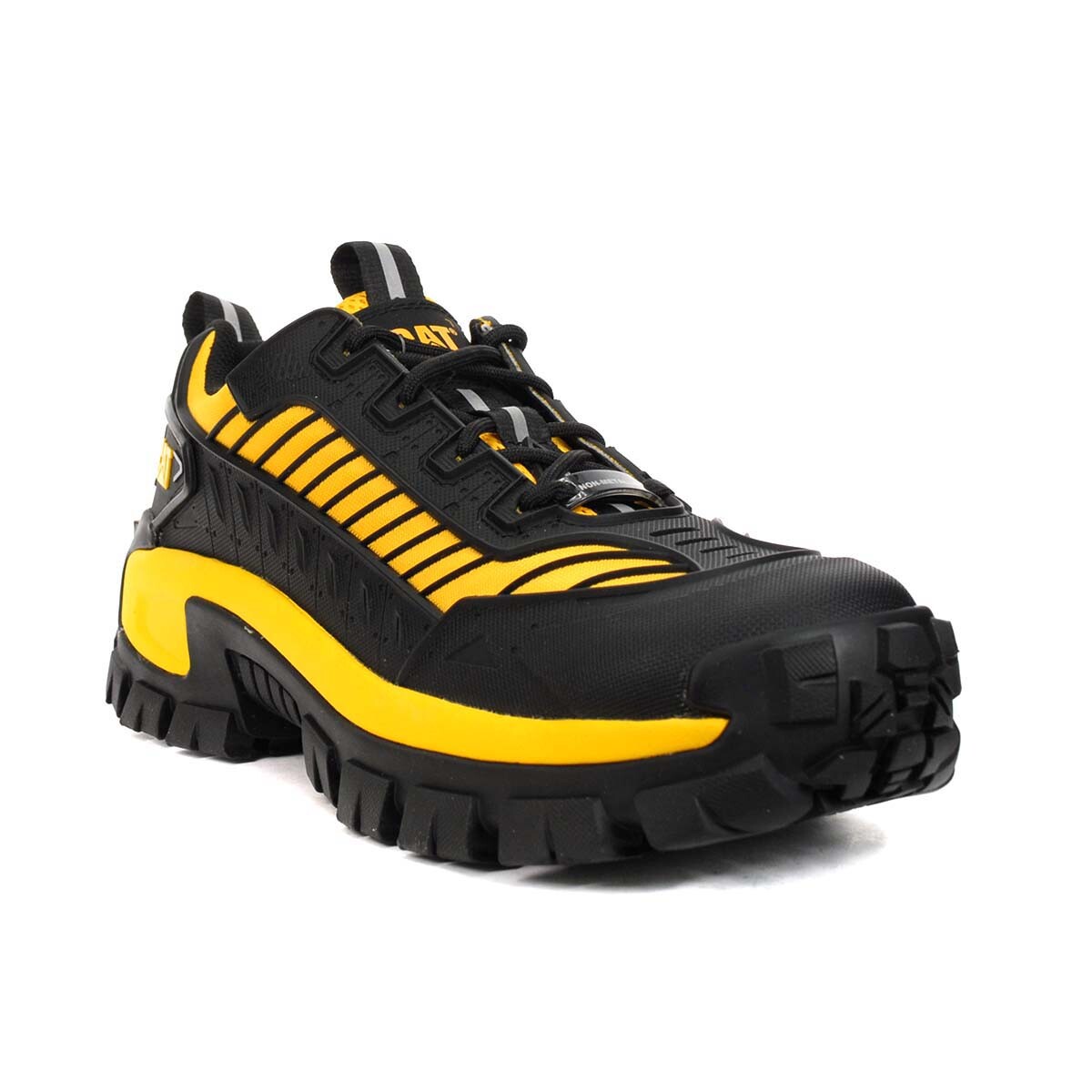 Caterpillar Men’s Invader Mecha Black/Yellow CSA CT Work Shoes P726027