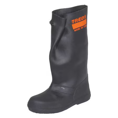 Treds Overboots 17852 Overboots, Plain Toe, 17 In Height, Snap Tab Closure,