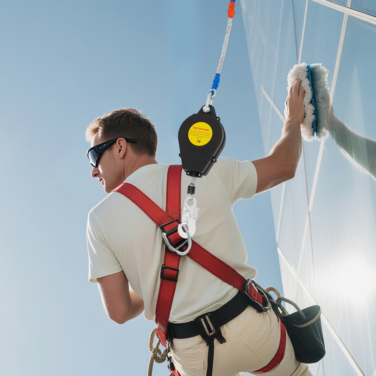 7m Self-retractable Fall Arrester Fall Arrest Protector Fall Protection Gear Set