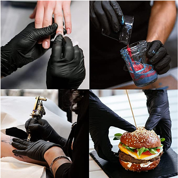 2000 PCS Black Vinyl Gloves , L Size **Buy One, Get One at 50% Off !!