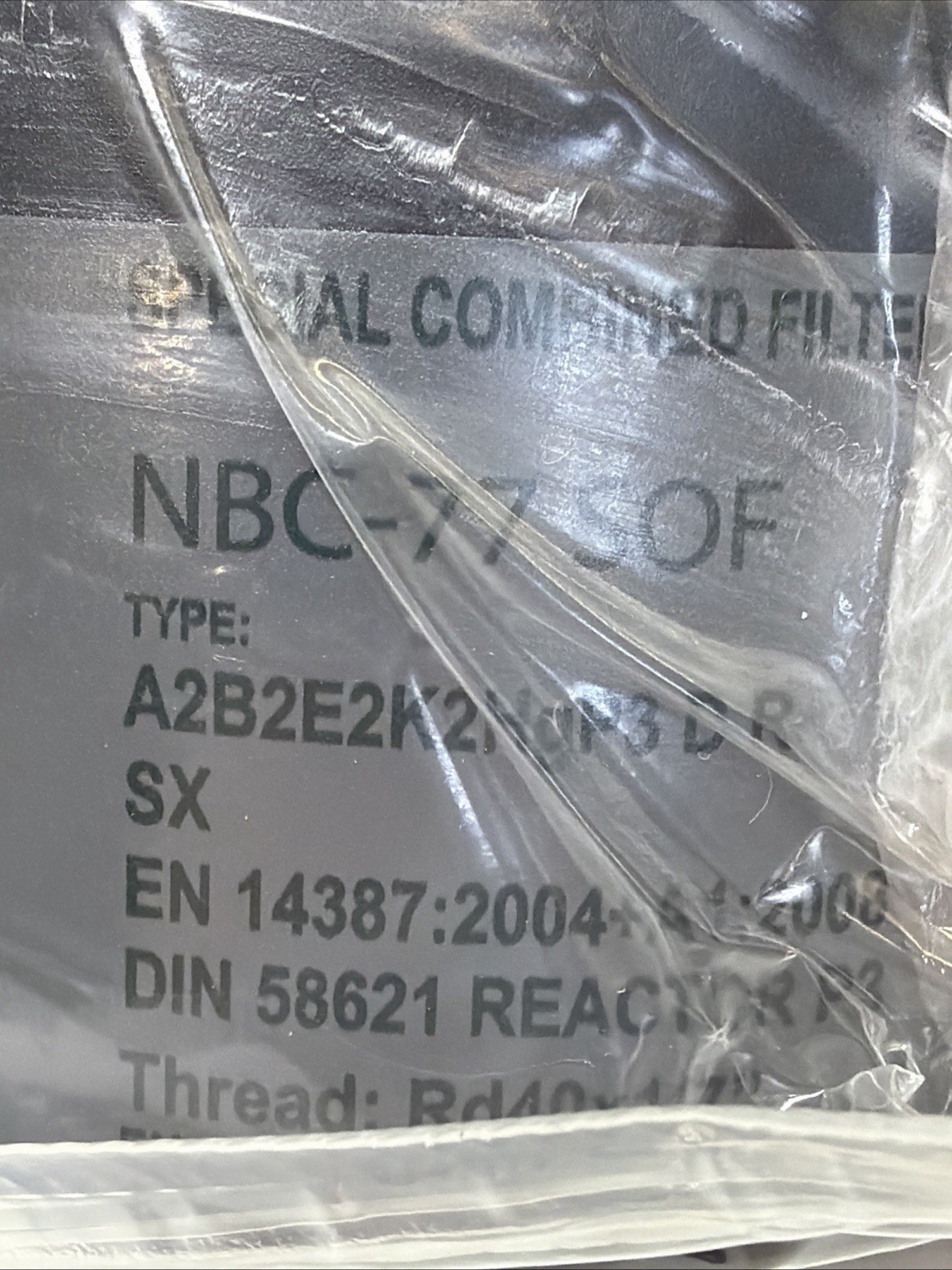 New Sealed NBC-77 SOF® 40mm NATO Filter Gas Mask CBRN Filter Expires 02/2040