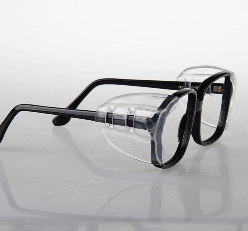 1~10Pairs Side Shields For Eye Glasses Slip On Safety Glasses Shield Universal