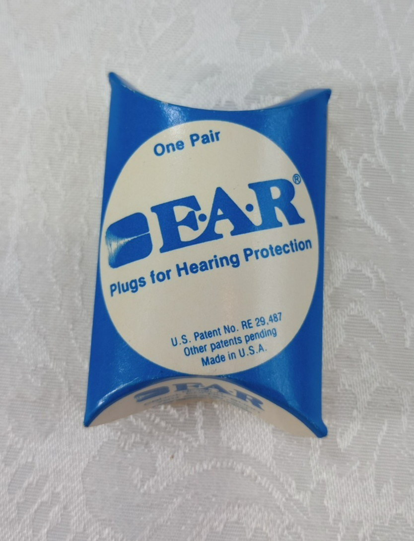 Vintage EAR Foam Ear Plugs 2 Pairs Yellow Cabot Flight Aviation Military Surplus