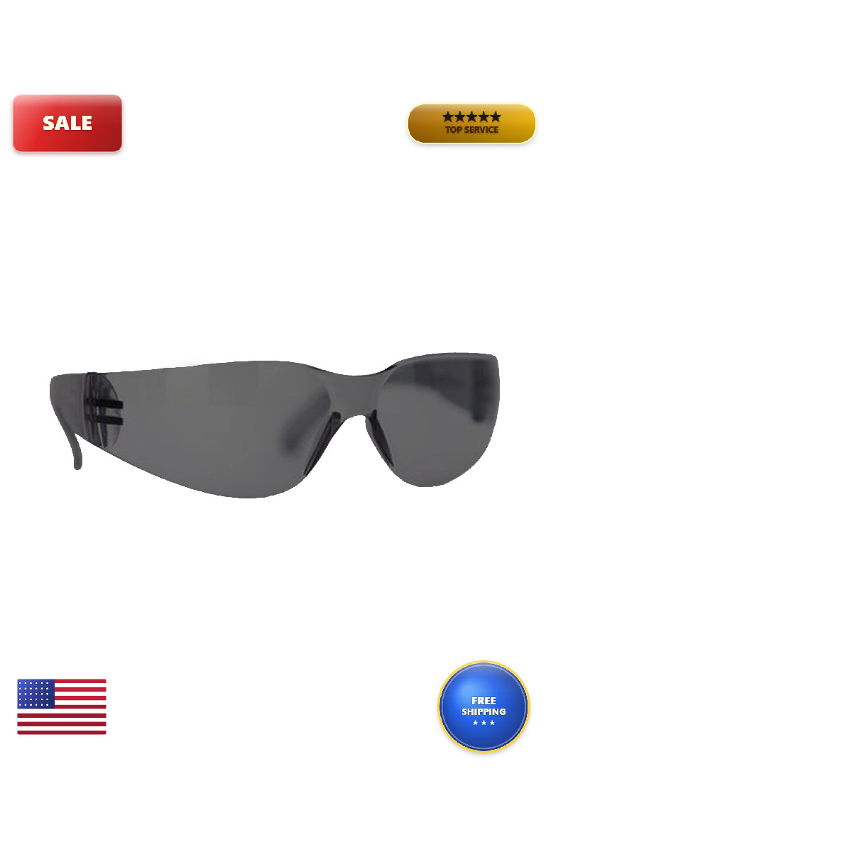 Bison Life Black – 12 Pairs Of Scratch Resistant Eyewear Polycarbonate