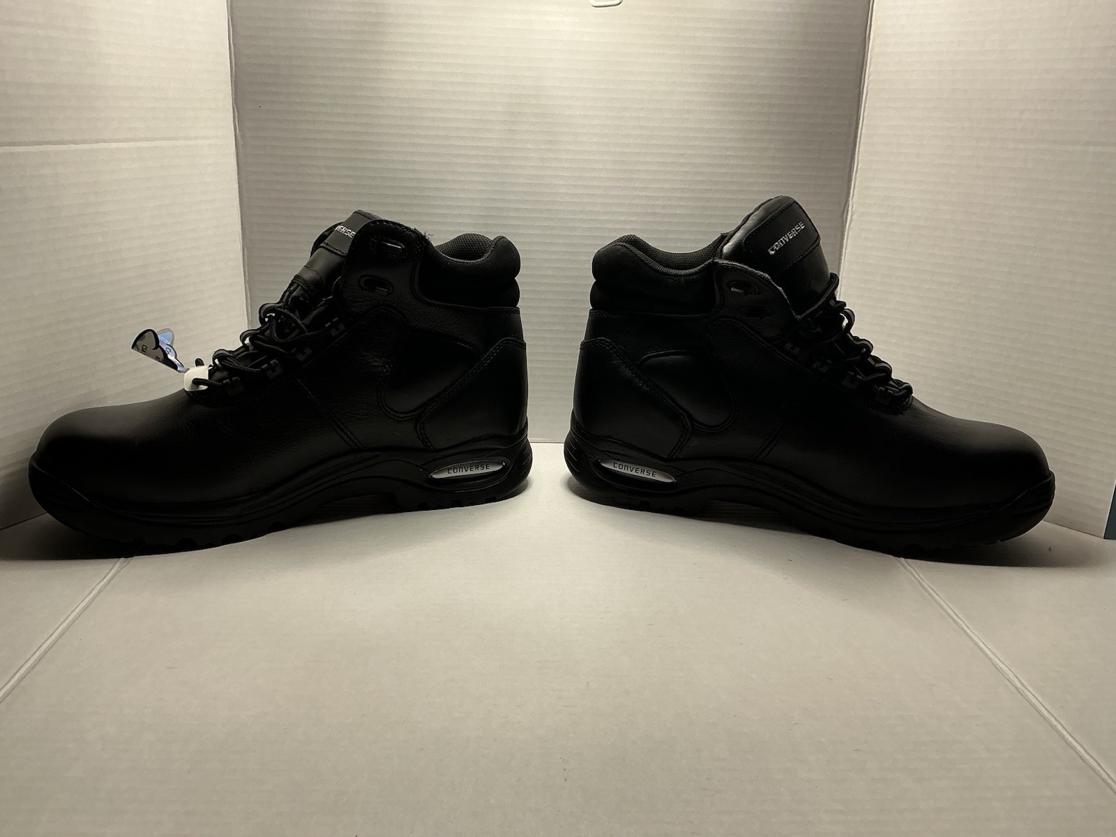 Converse Composite Toe EH Safety Work Boots Black Leather Size Unknown