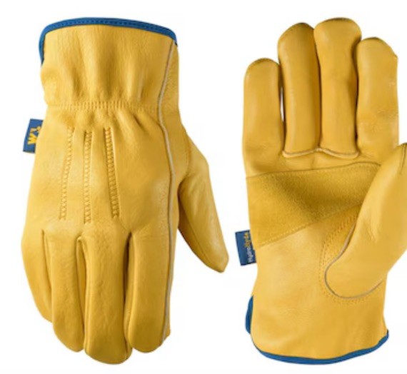 Wells Lamont 1168M Tan Slip-On HydraHyde Breathable Leather Work Gloves L (A035