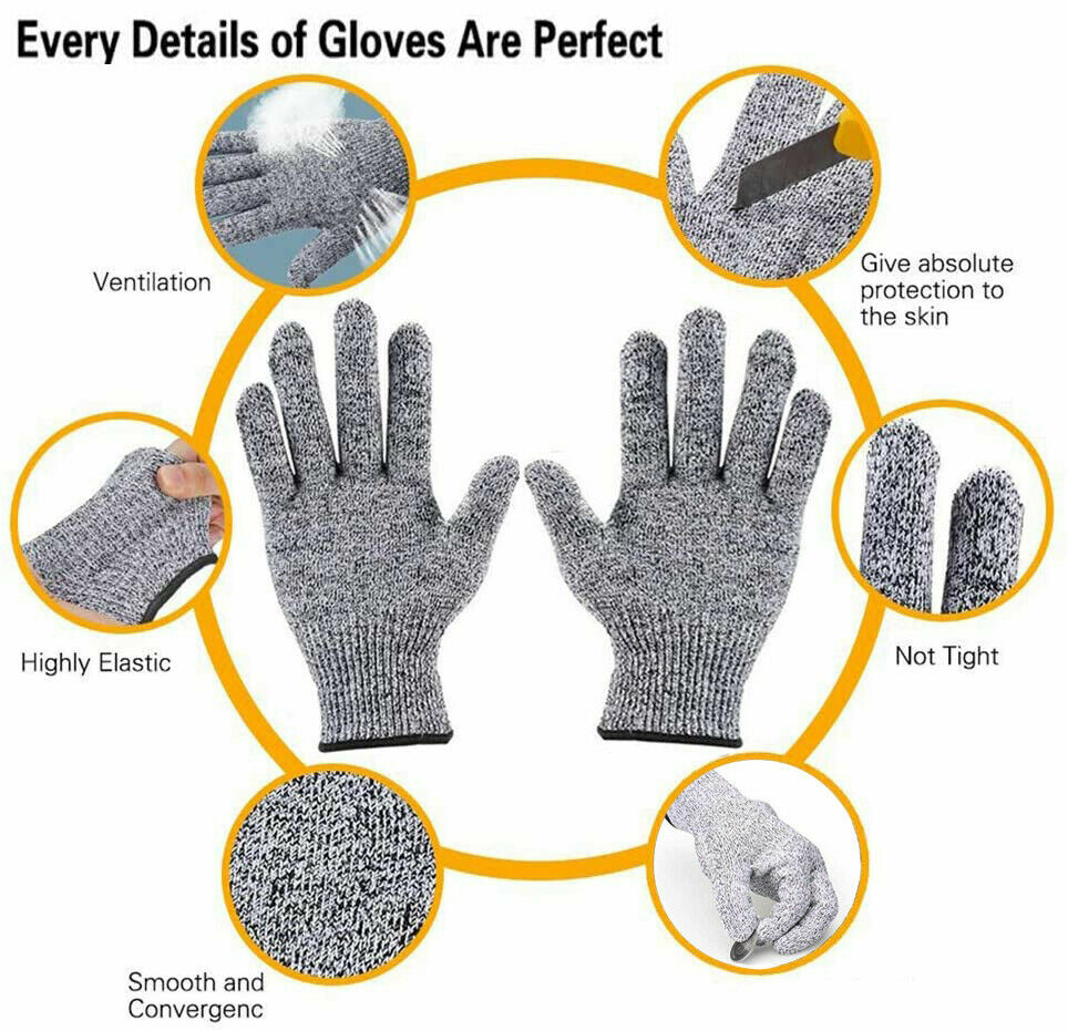 New Anti Cutting Cut Resistant Hand Safety Gloves Cut-Proof for Protective Knife