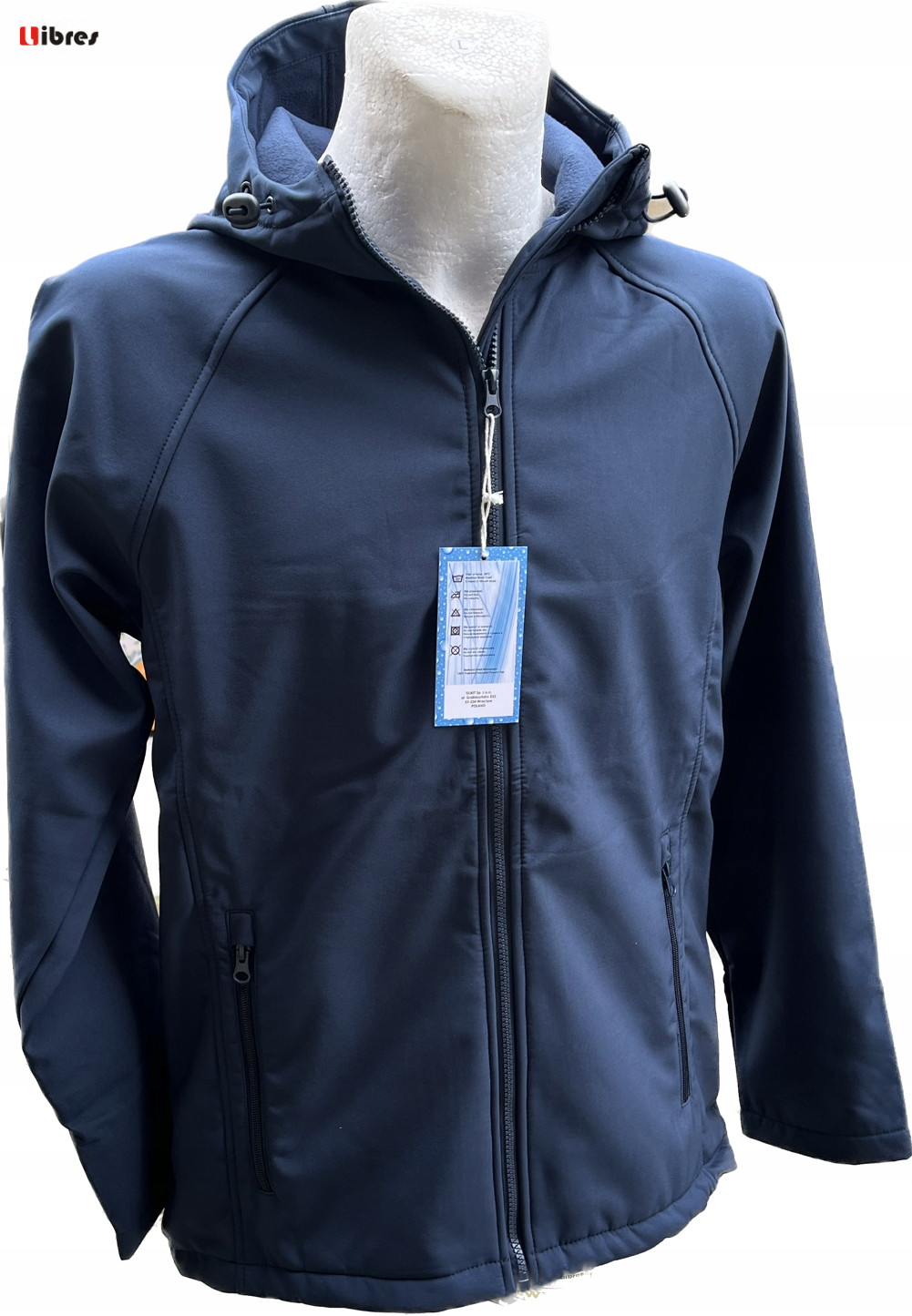 CRUISER Jacket NAVY SOFTSHELL Non Detachable Hood XL CONSORTE