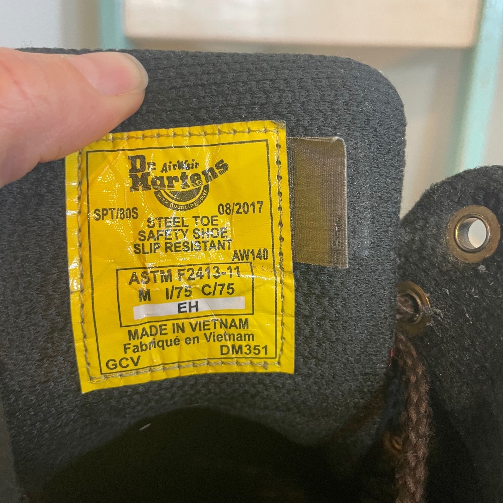 Dr Martens Industrial Ironbridge Steel Toe Work Boots Mens 13 Brown Leather DM