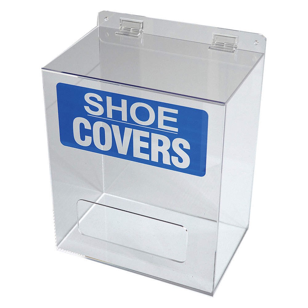 CONDOR 30ZE63 Shoe/Boot Cover Dispenser,Clear/Blue 30ZE63