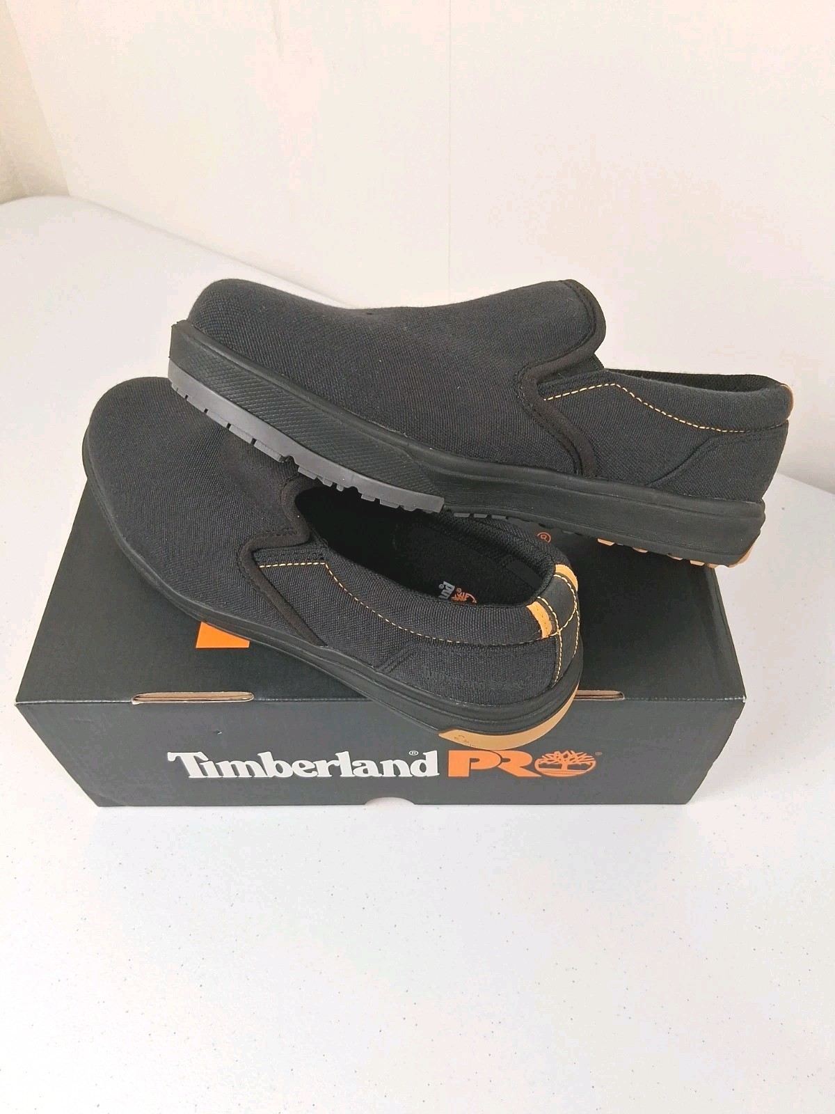 Timberland Pro Berkley Slip-on Composite Safety Shoe Mens 4 Wide New With Box
