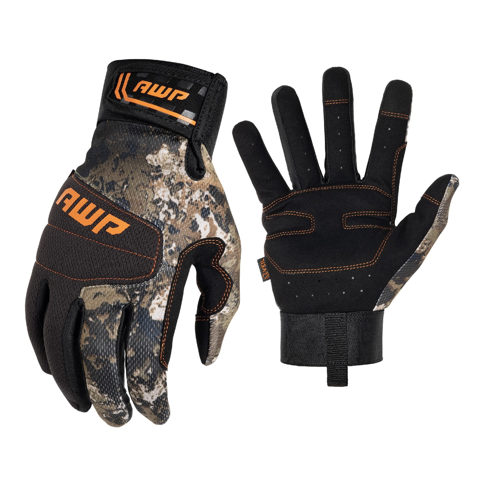 VEIL® Camouflage General Purpose Work Gloves, X-Large, Menâ€™s Gloves with To…