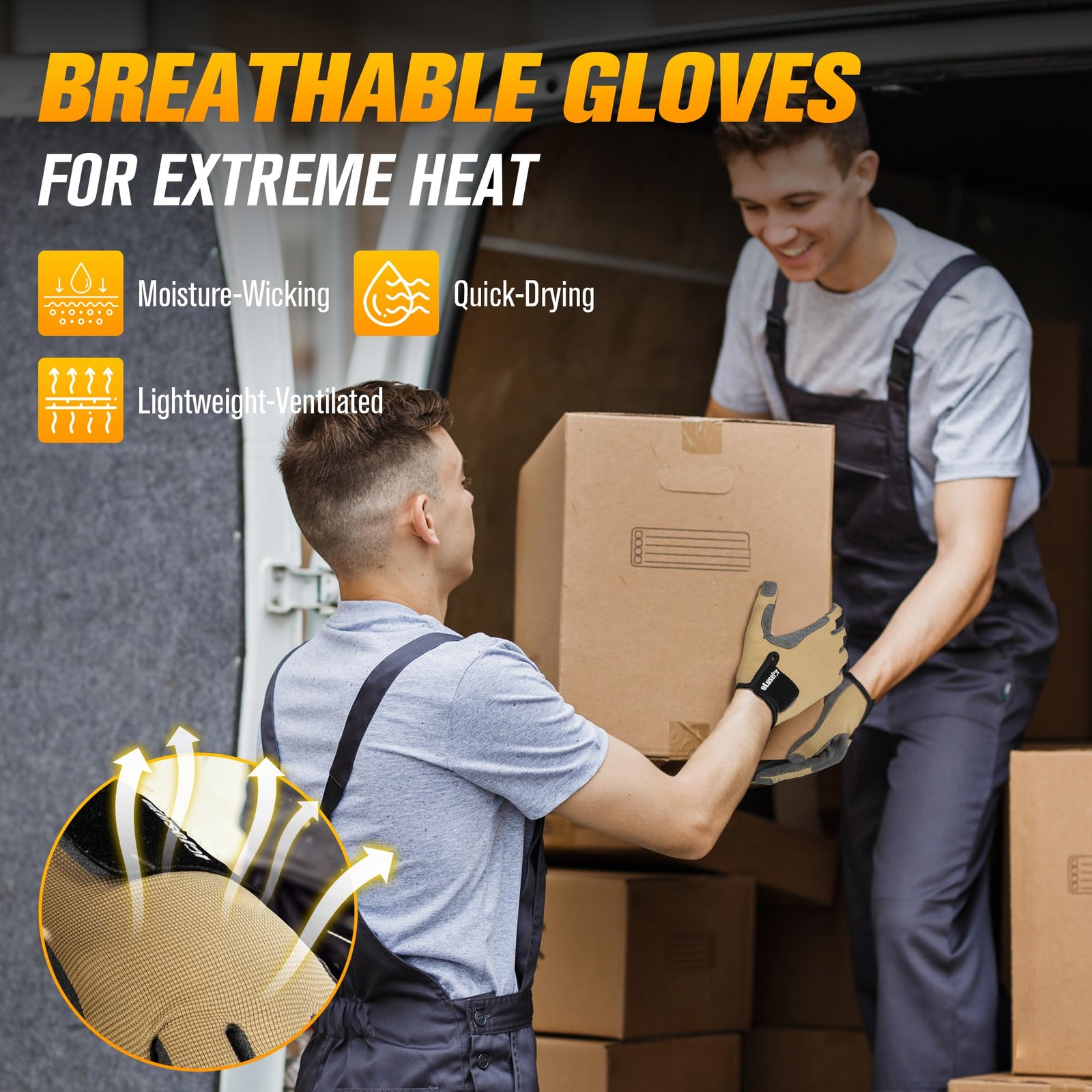 Controller Basic Mens Work Gloves, 1 Pair, L