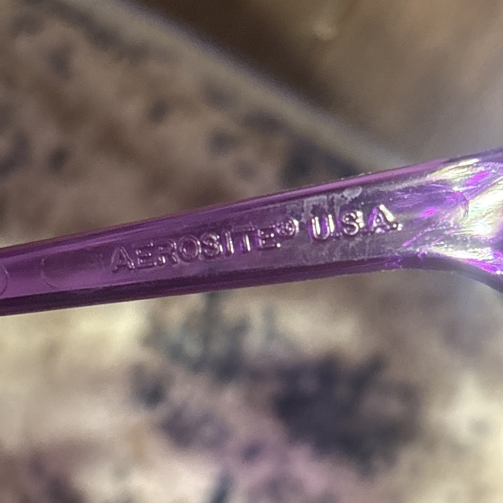 Rare American Optical Aerosite Purple Aviator Glasses