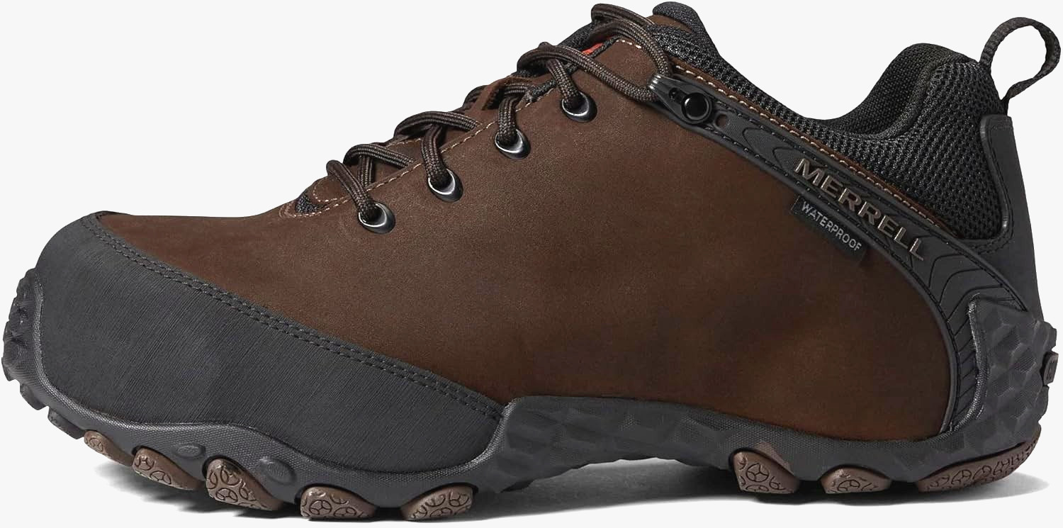 Merrell CHAM FLUX LTR WP EH CF Carbon Fiber Toe Work Industrial Shoes Brown