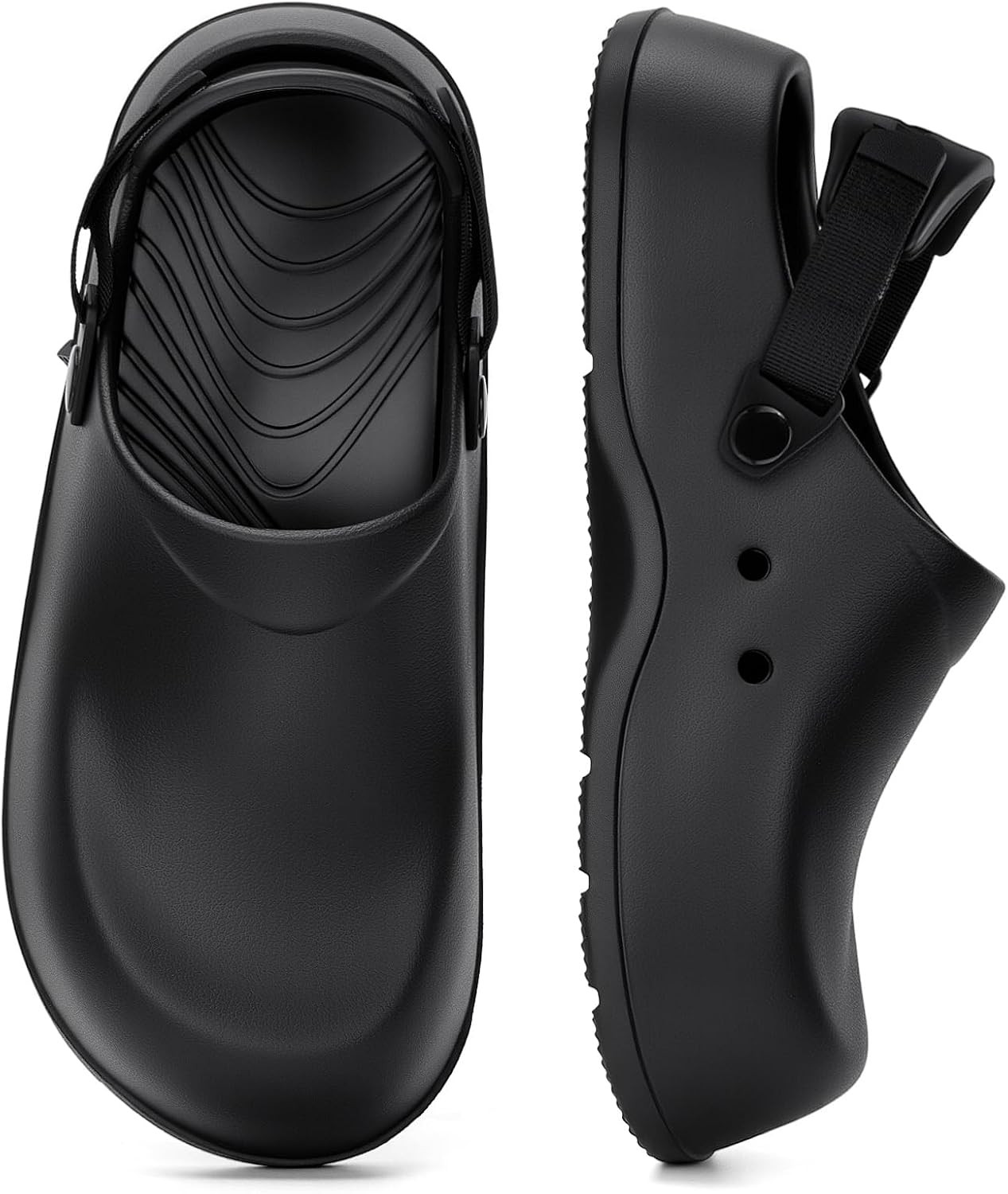 Arch Support Work Clogs Slip Resistant Recovery Shoes Closed Toe Waterproof for