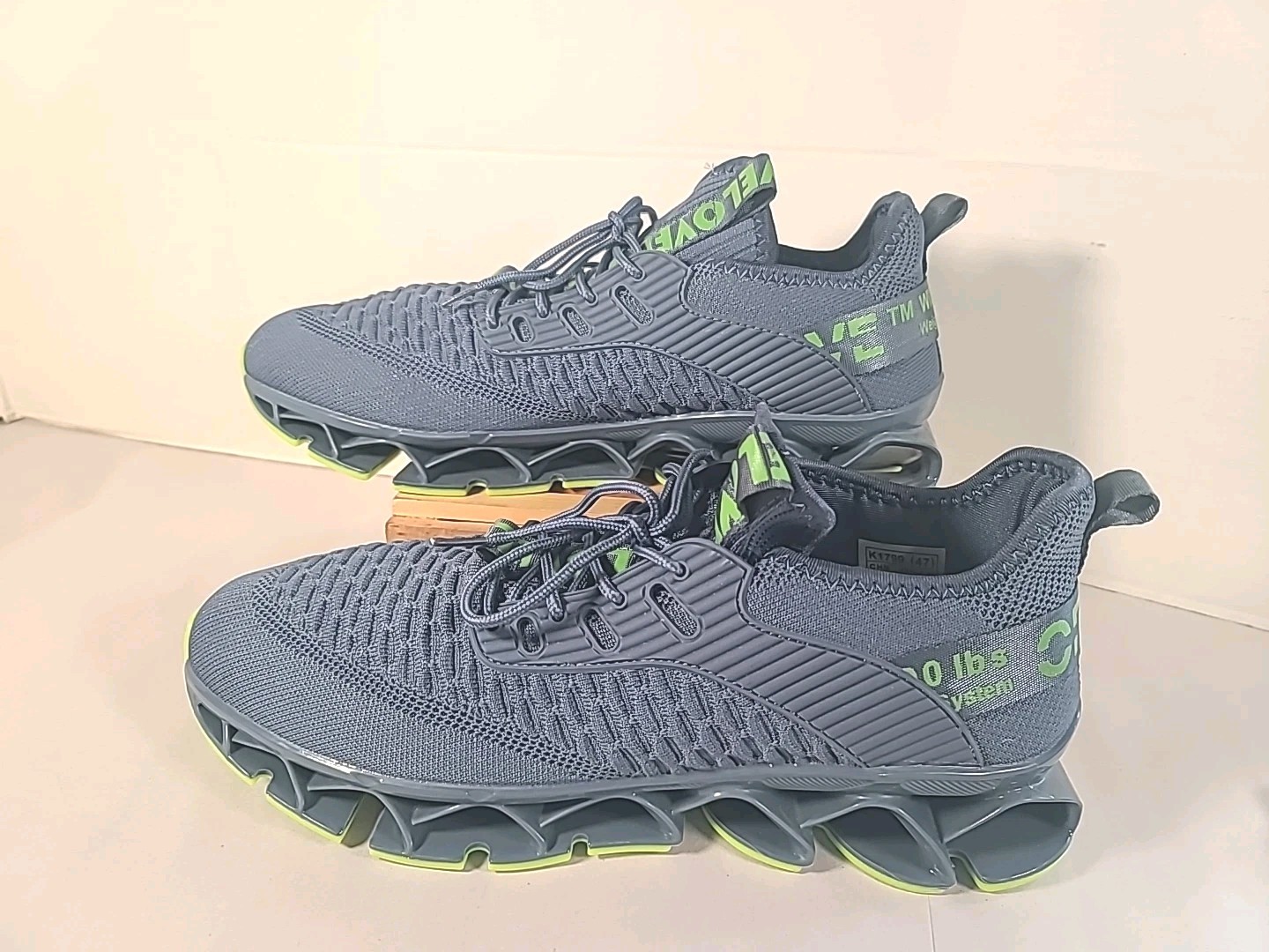 Mens Slip on Walking Running Shoes Blade Tennis Casual Fashion Sneakers Size 12