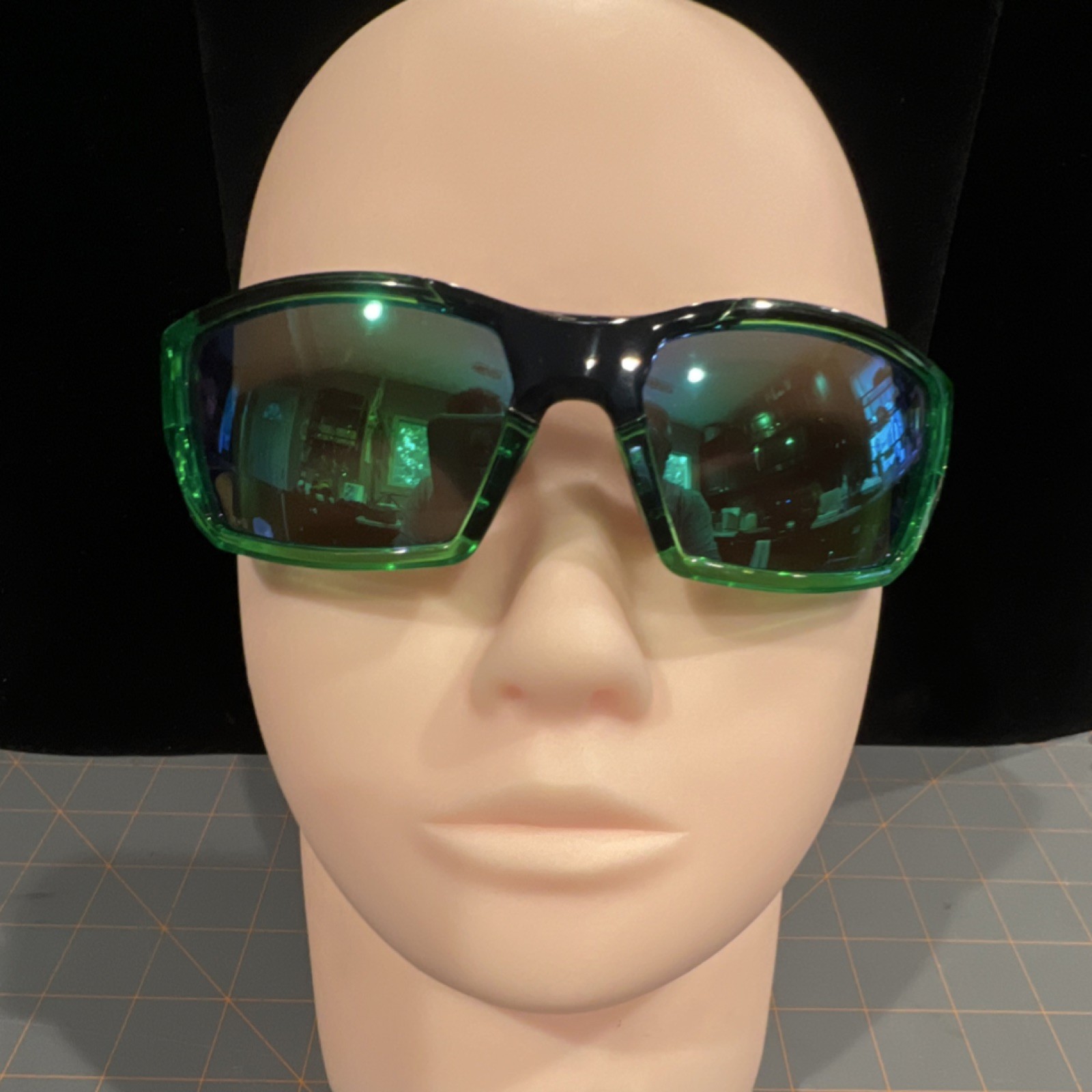 MATCO Full Frame Wraparound Safety Glasses, Blue Mirrored Lenses, Universal