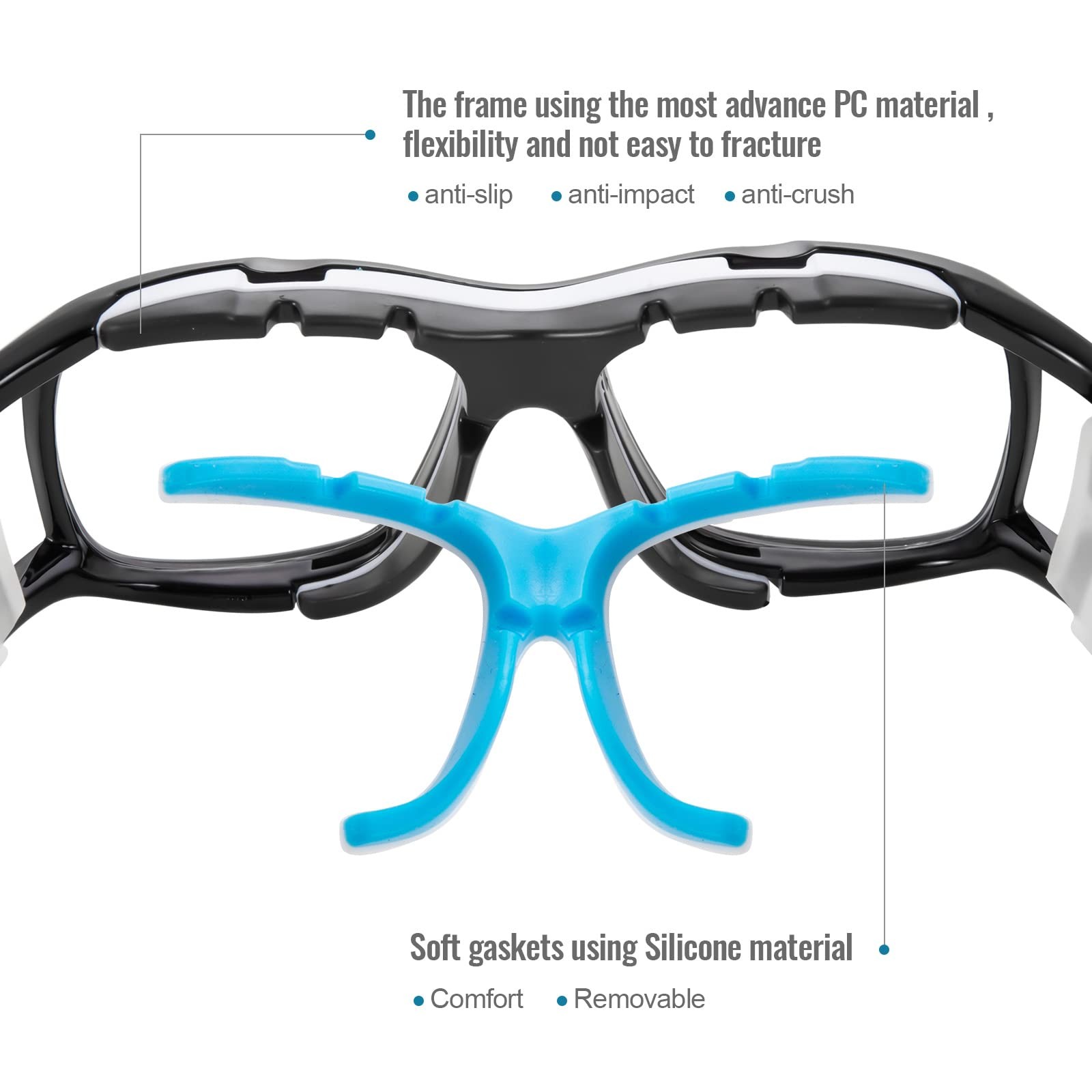 Basketball Football Glasses for Outdoor Sports Anti Fog Lens Protective goggl…