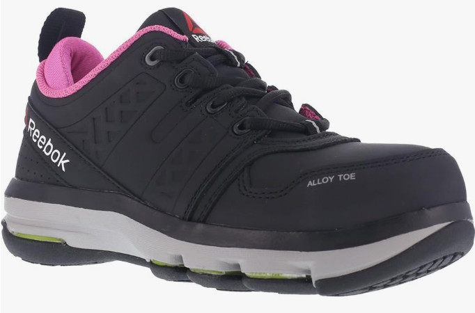Reebok Women’s DMX Flex Work Steel Toe Black Work Shoes Size 12 M US