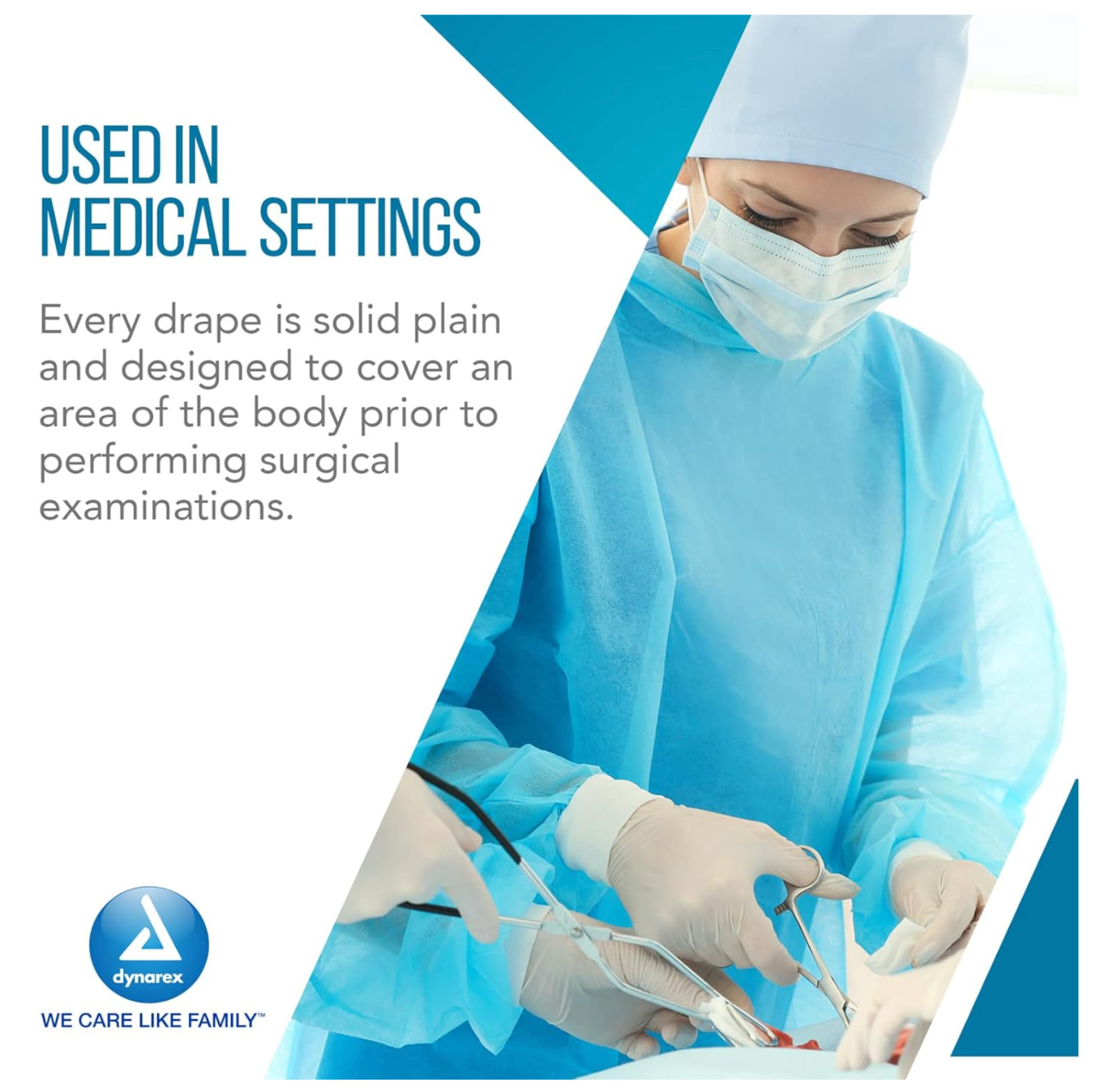 Dynarex General Purpose Towel Drape Sterile 18 W X 26 L Case of 50 / Code 4410_0