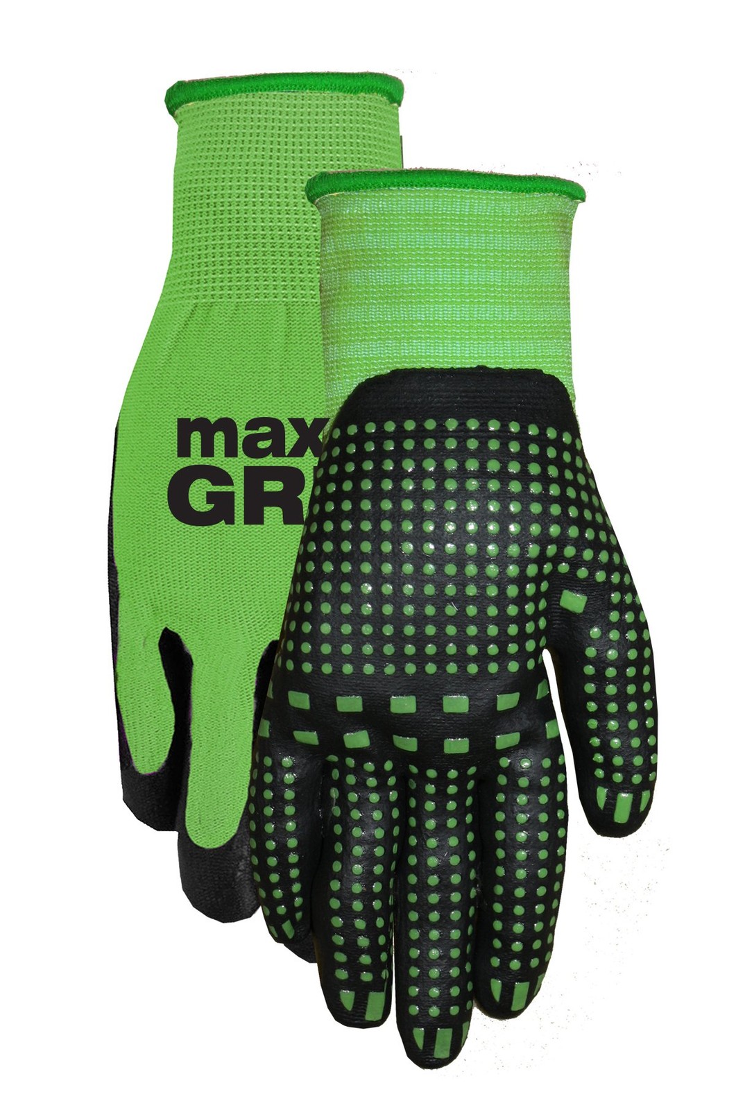Max Grip Gloves for Women – Single Pair, Green, Durable Comfortable Fit