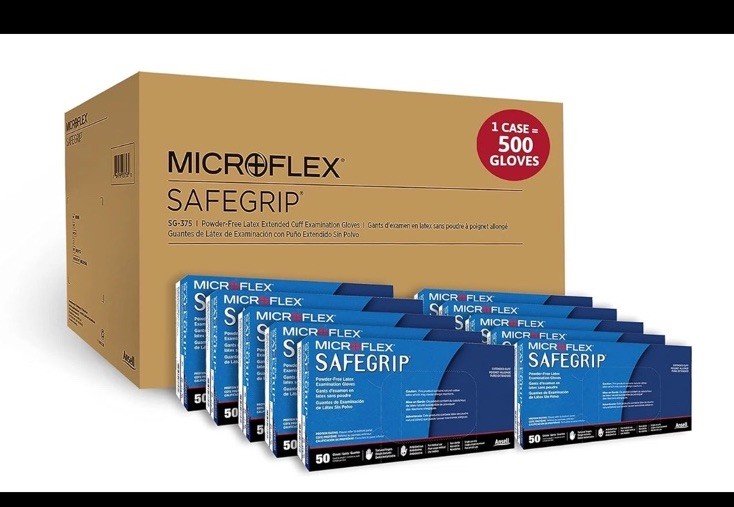 Ansell MICROFLEX V29 Exam Standard Gloves – S, Blue (Case of 1000)