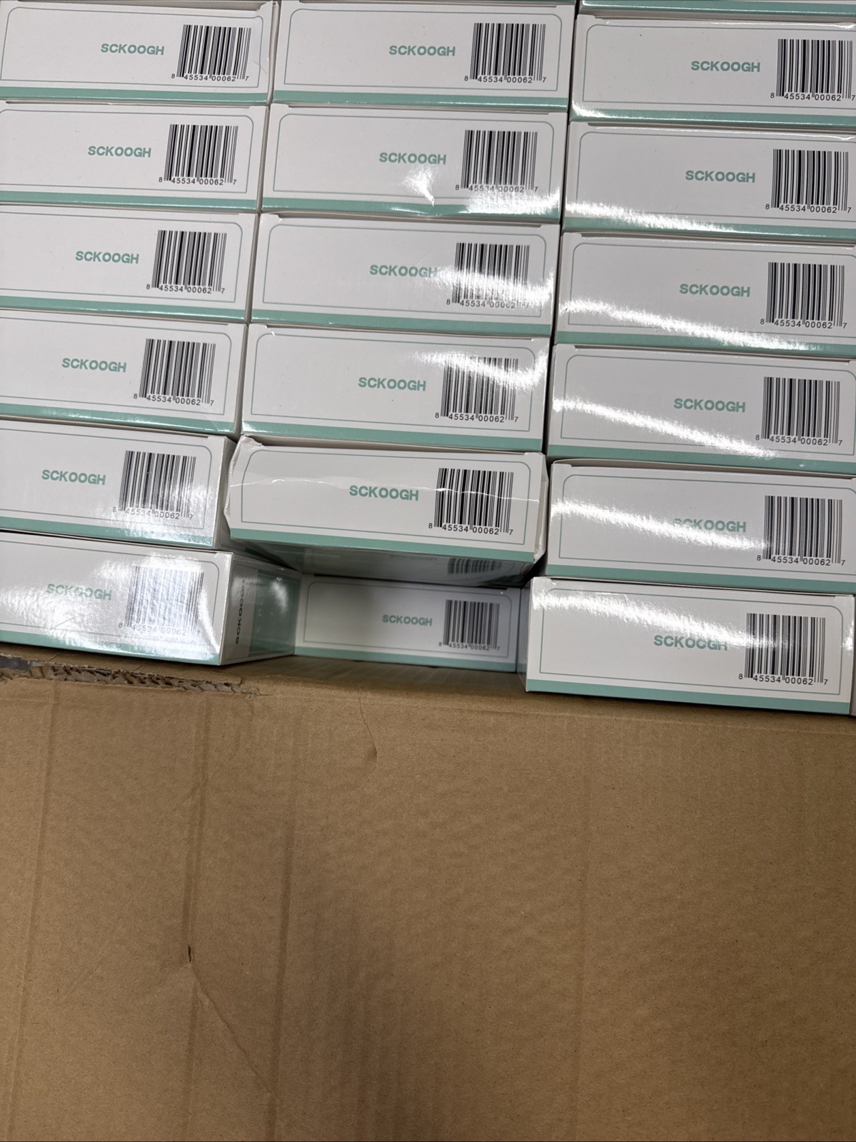 100 Boxes. KN95-01-01 SCKOOGH White Disposable Kn95 845534000627. 5 Mask In Box
