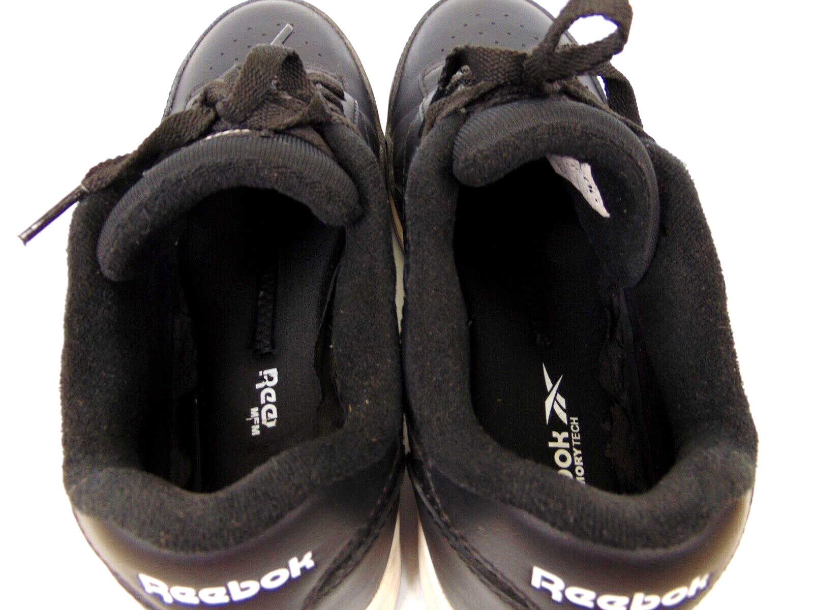 Reebok Work Club Memt EH Comp Toe Work Sneaker Women Size 9.5 WIDE Black Leather