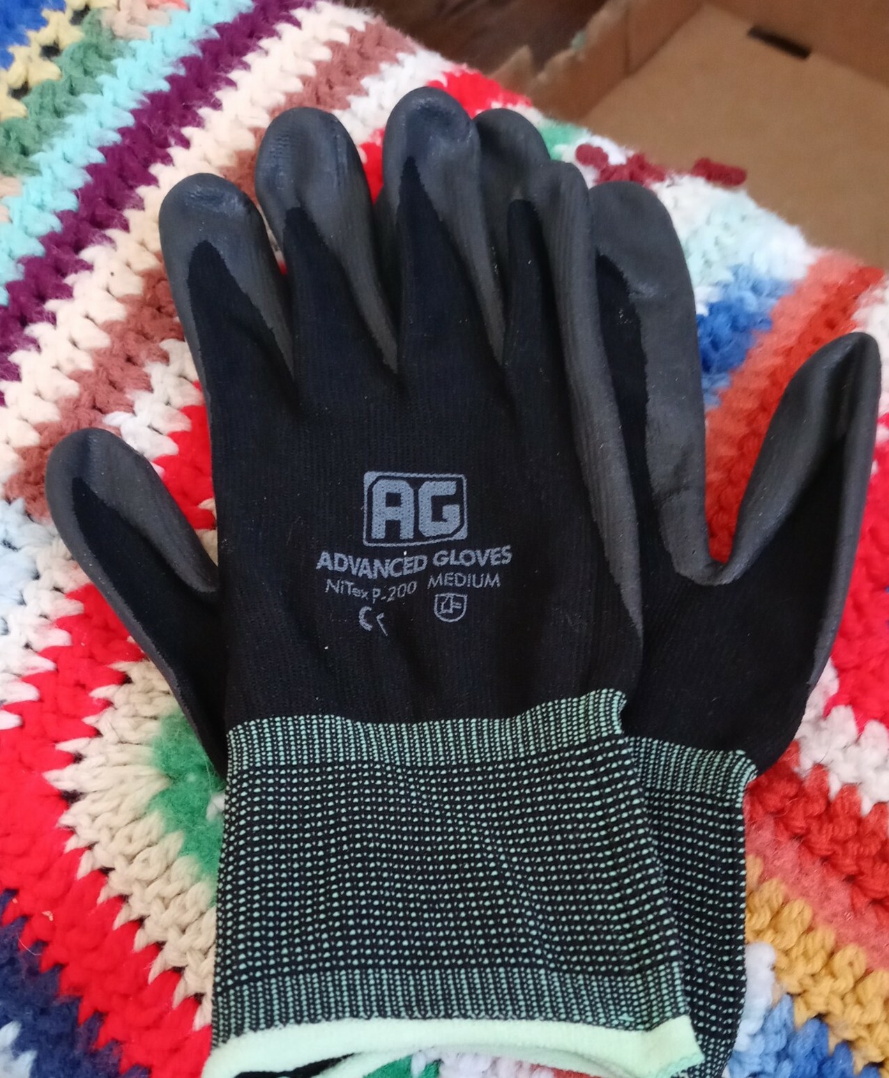 AG NiTex P-200 Nitrile Foam Coated Glove Work Gloves, MEDIUM (1 Pair) NEW! FAST!
