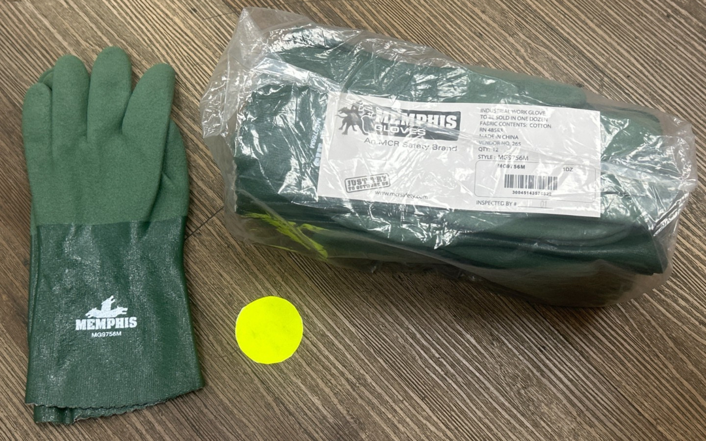 MEMPHIS INDUSTRIAL WORK GLOVE MG9756M SIZE MEDIUM PACK OF 12
