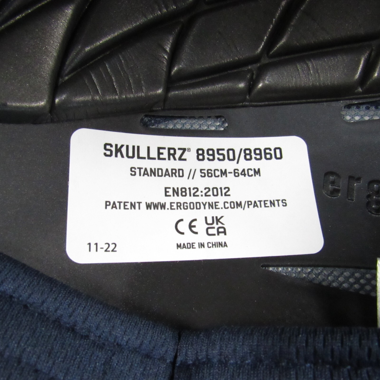 Skullerz By Ergodyne 8950/8960 Bump Cap, Short Brim One Size Fits Most Navy Blue